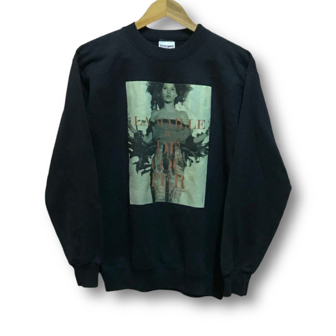 Vintage Vintage 1991 Kate Moss La Maille A De Cou Per Sweatshirt Size US M / EU 48-50 / 2 - 1 Thumbnail