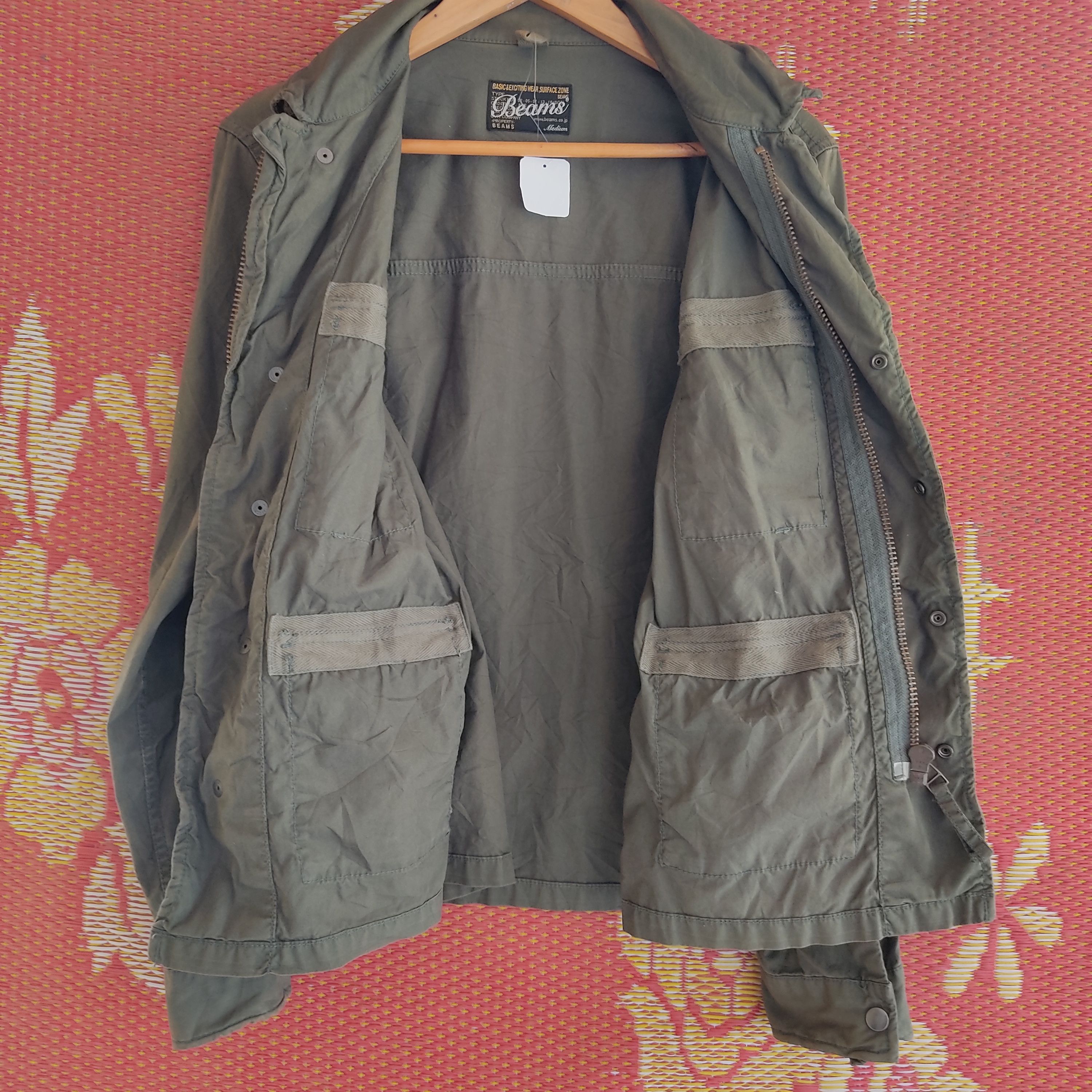 Beams Plus Beams Six Pocket Jacket Green Army Parka Size US M / EU 48-50 / 2 - 4 Thumbnail