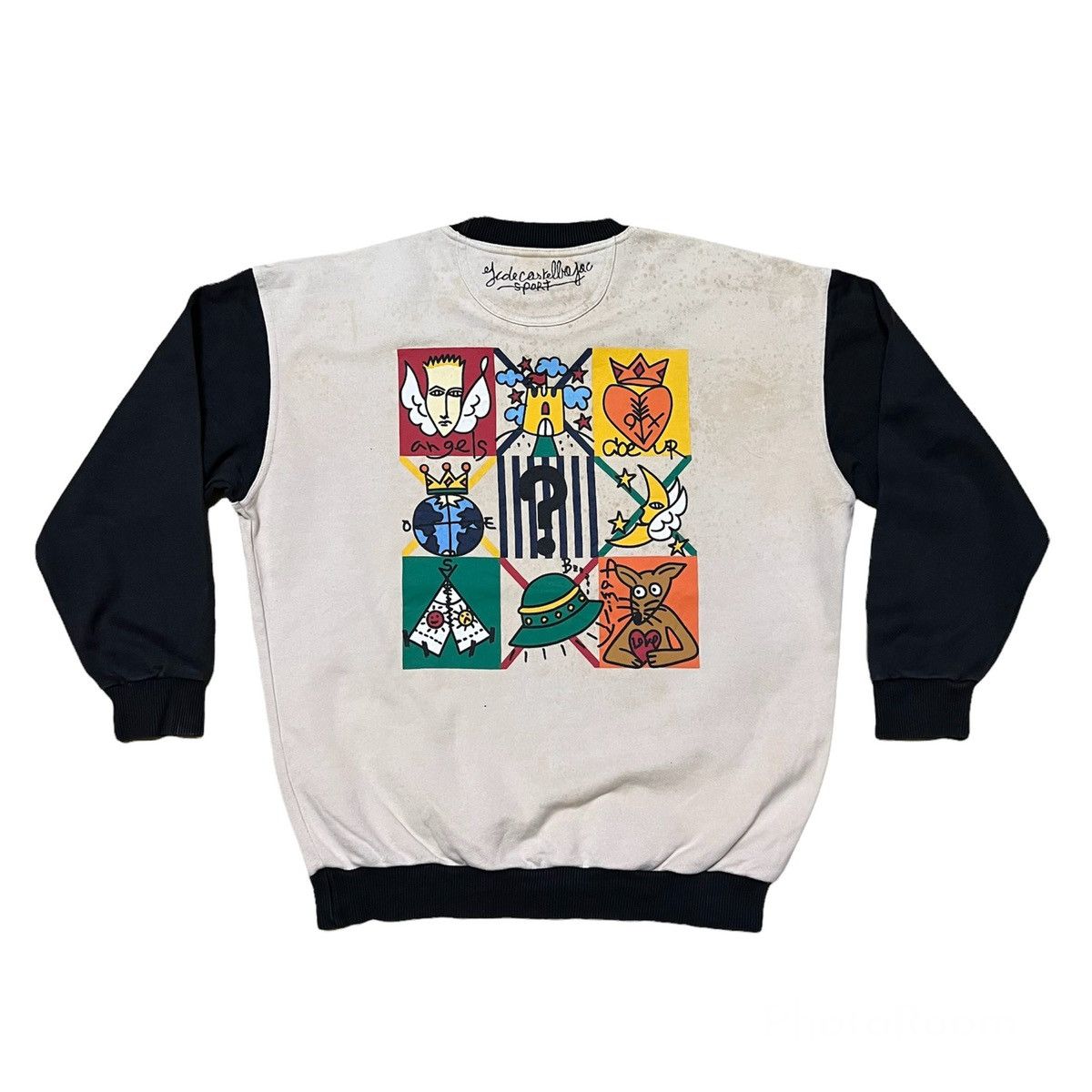 Jean Charles De Castelbajac × Vintage Jean Charles de Castelbajac Sweatshirt Big Logo Size US M / EU 48-50 / 2 - 2 Thumbnail