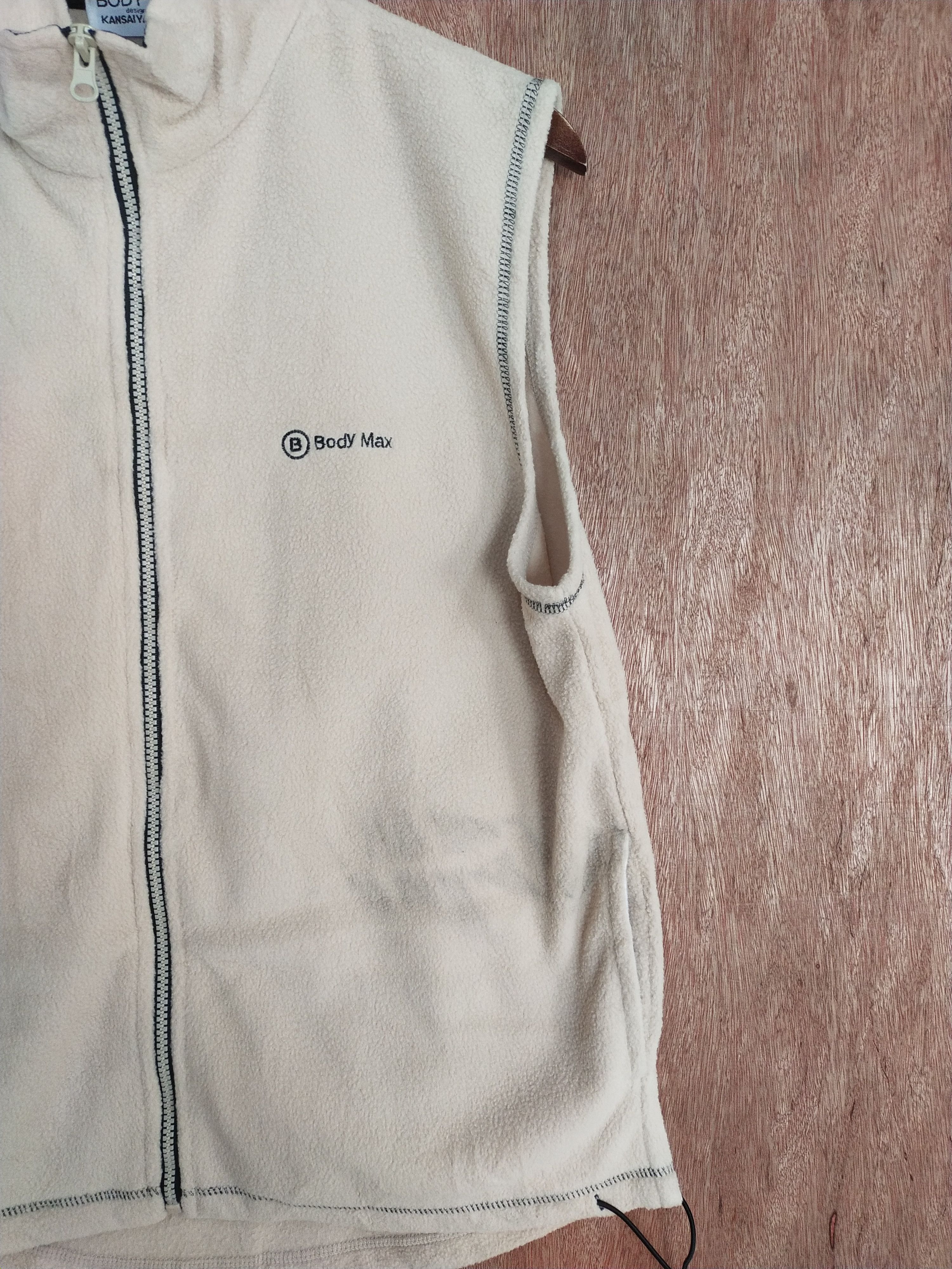 Japanese Brand × Kansai Yamamoto Kansai Yamamoto Body Max cream fleece vest #S071 Size US L / EU 52-54 / 3 - 4 Thumbnail