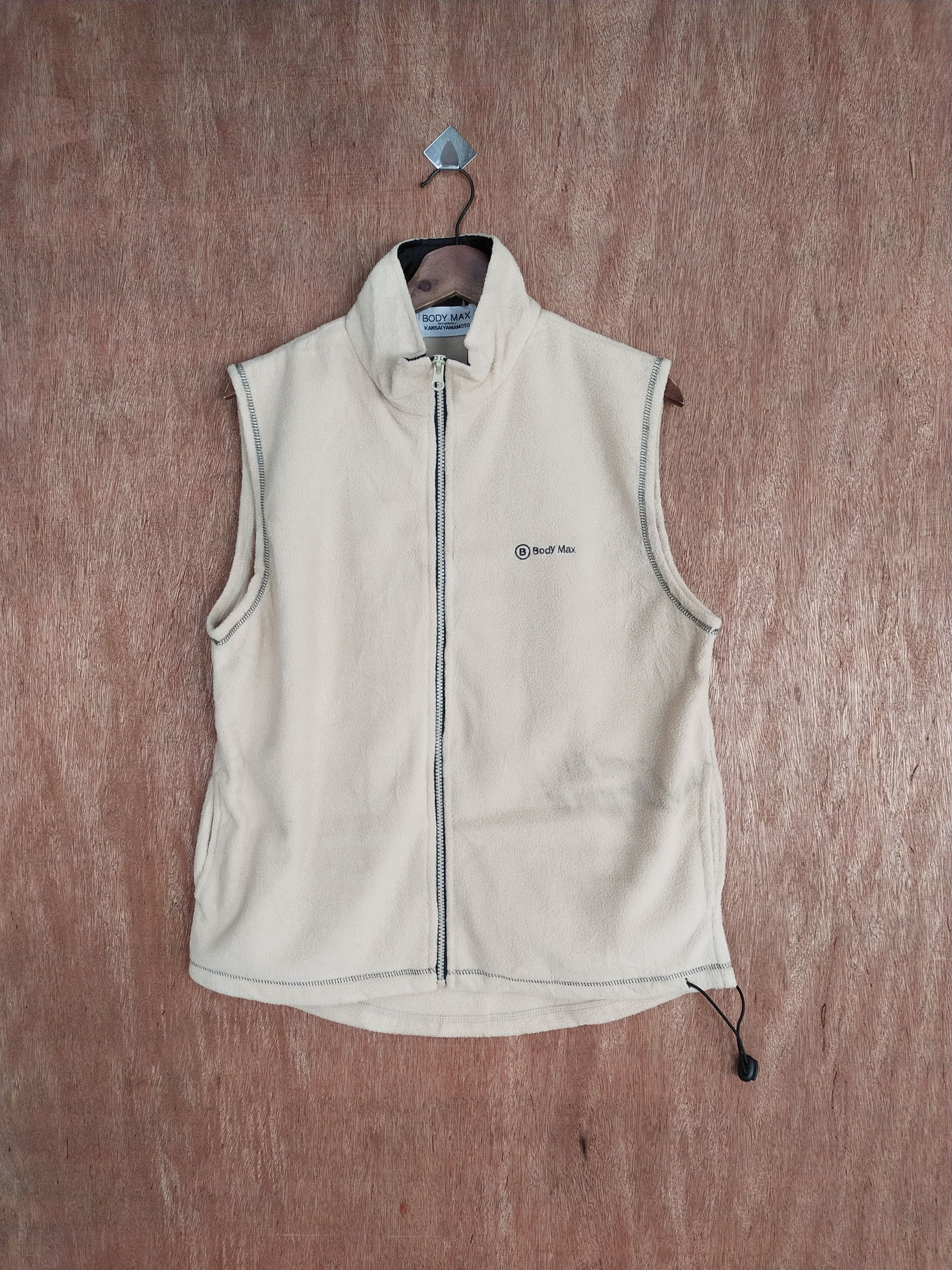 Japanese Brand × Kansai Yamamoto Kansai Yamamoto Body Max cream fleece vest #S071 Size US L / EU 52-54 / 3 - 1 Thumbnail