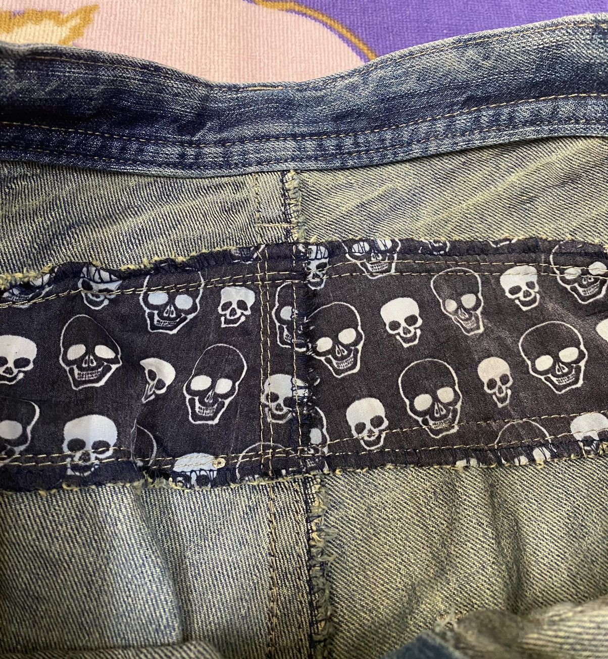 Japanese Brand Japanese Brand Skull Design Denim Pants x Rare Size US 32 / EU 48 - 11 Thumbnail