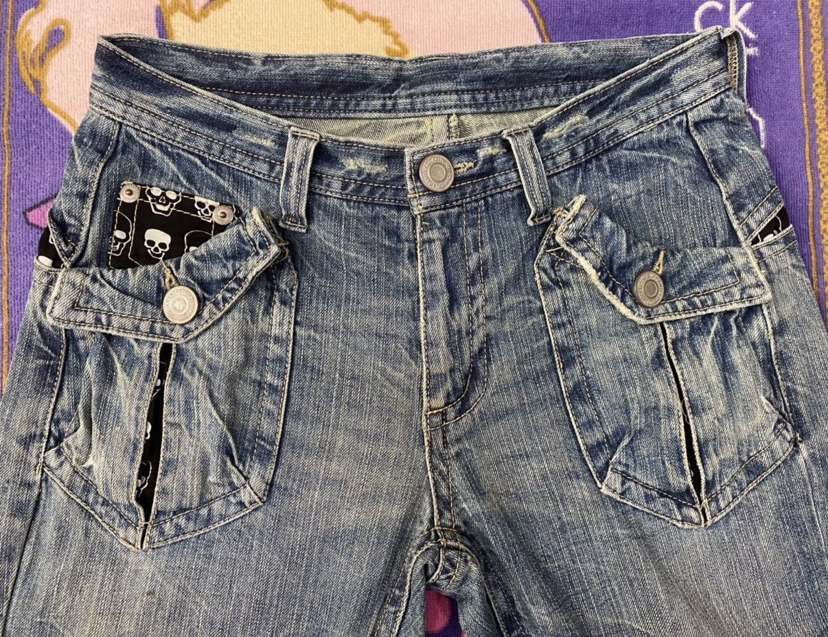 Japanese Brand Japanese Brand Skull Design Denim Pants x Rare Size US 32 / EU 48 - 7 Thumbnail
