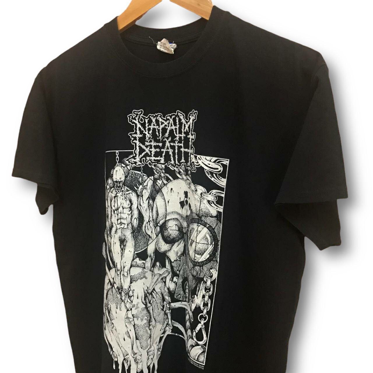Band Tees × Vintage Vintage Napalm Death Harmony Corruption Grindcore T Shirt Size US M / EU 48-50 / 2 - 3 Thumbnail