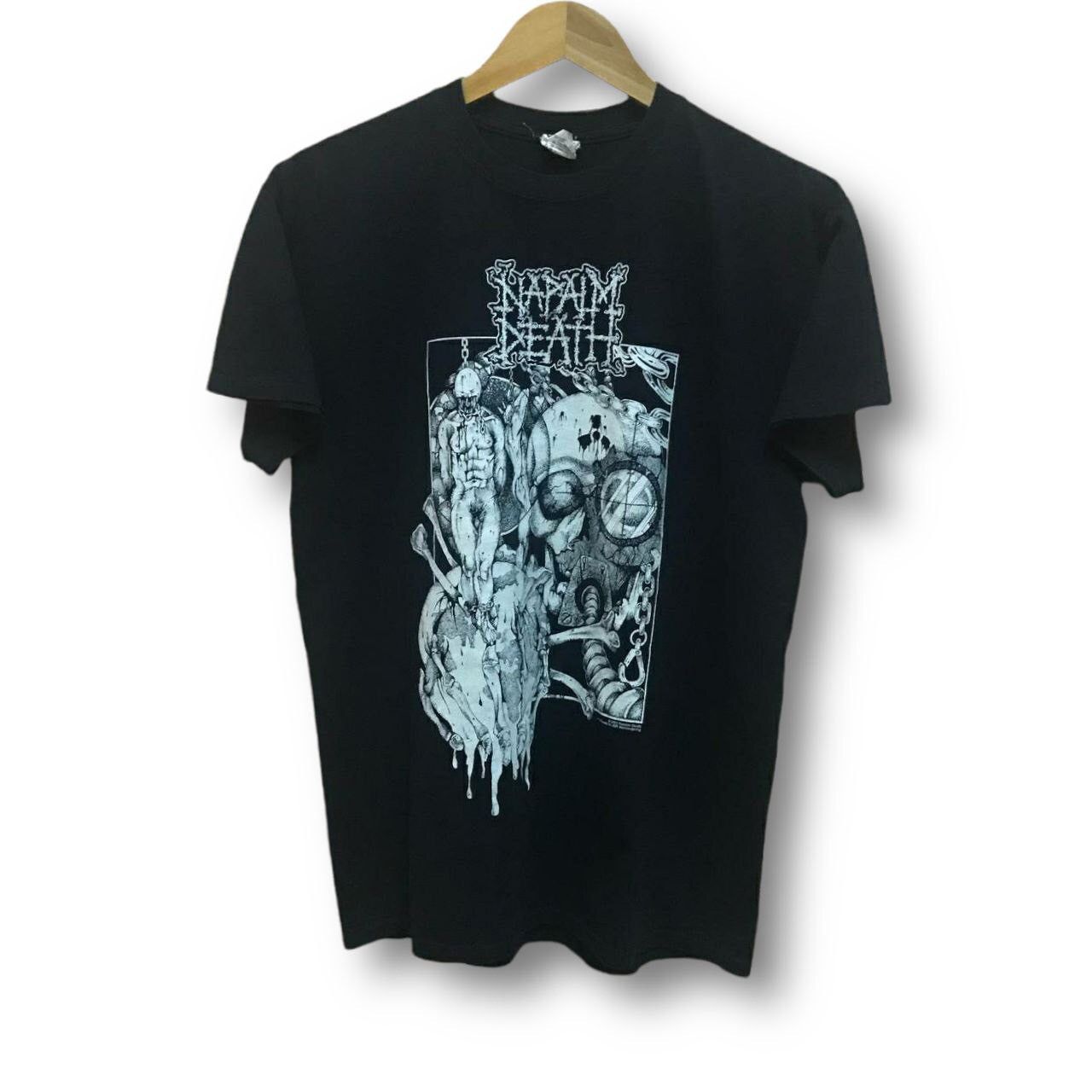 Band Tees × Vintage Vintage Napalm Death Harmony Corruption Grindcore T Shirt Size US M / EU 48-50 / 2 - 1 Thumbnail