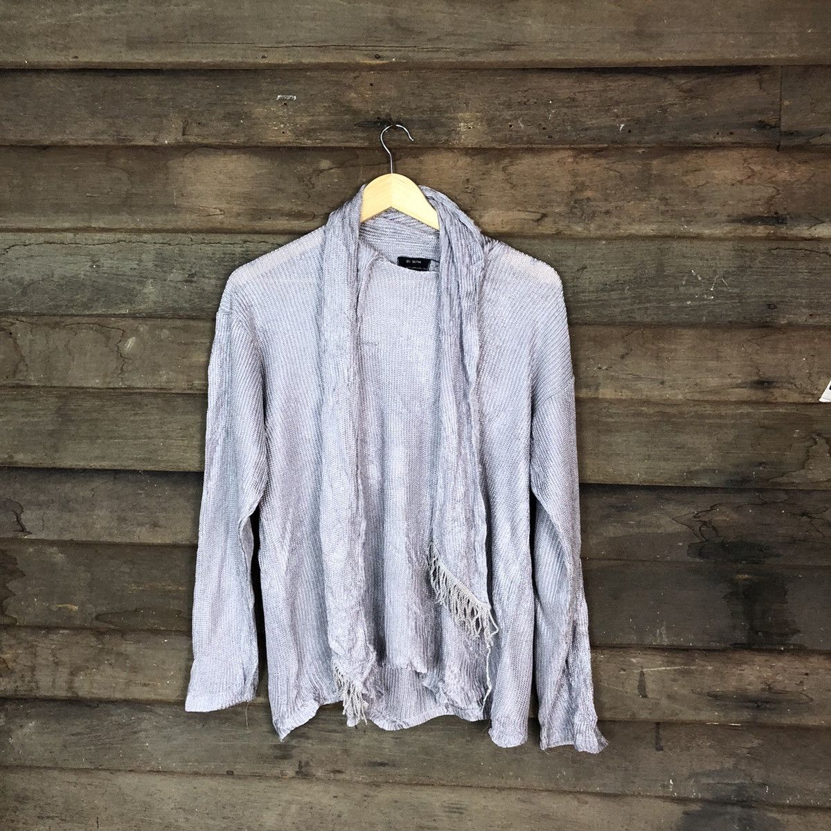 Japanese Brand Bg Sepia japan Grey Knitwear #H133 Size US L / EU 52-54 / 3 - 1 Thumbnail