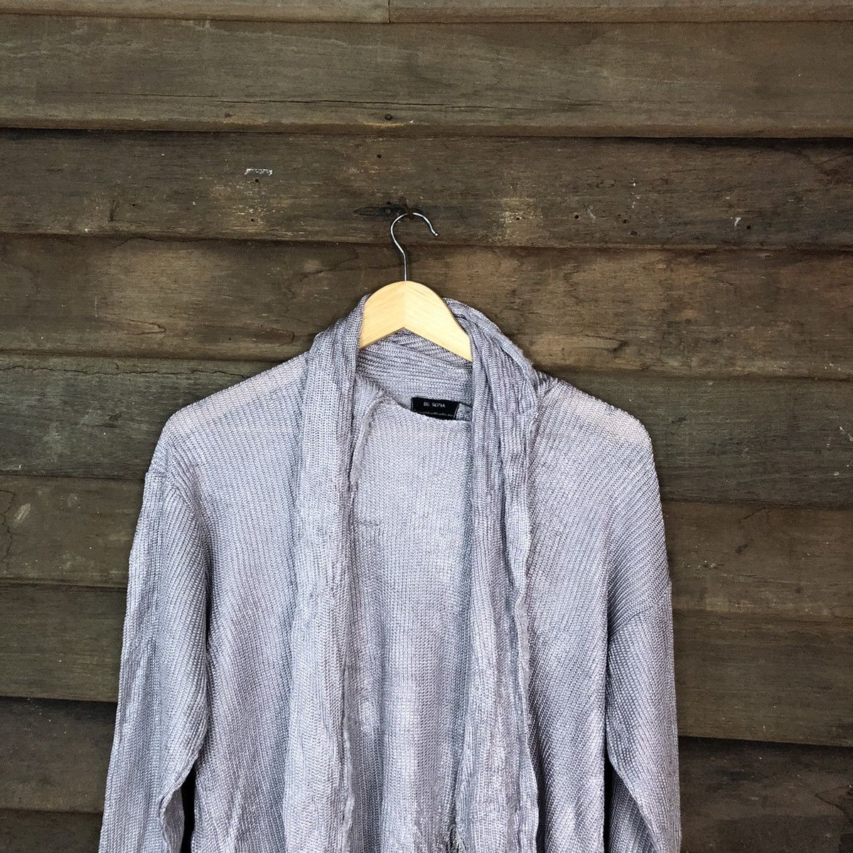Japanese Brand Bg Sepia japan Grey Knitwear #H133 Size US L / EU 52-54 / 3 - 2 Thumbnail