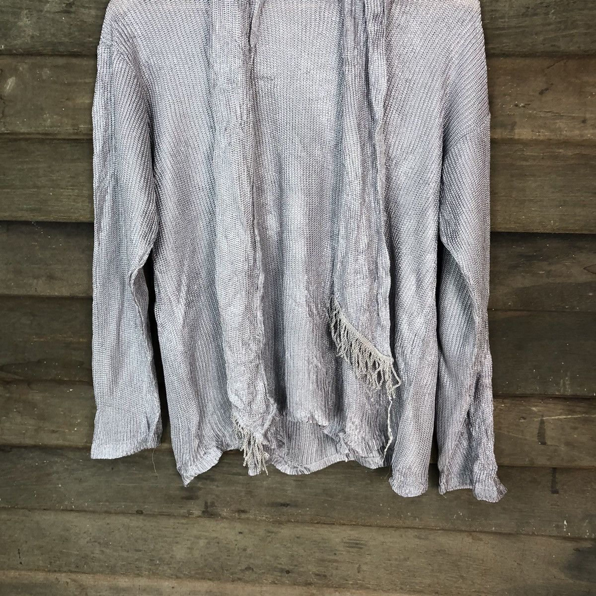 Japanese Brand Bg Sepia japan Grey Knitwear #H133 Size US L / EU 52-54 / 3 - 3 Thumbnail