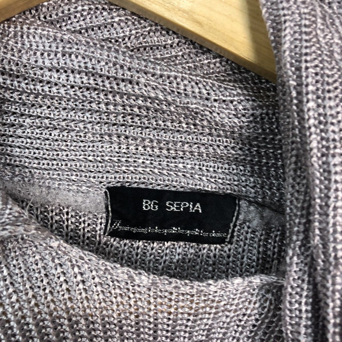 Japanese Brand Bg Sepia japan Grey Knitwear #H133 Size US L / EU 52-54 / 3 - 8 Thumbnail