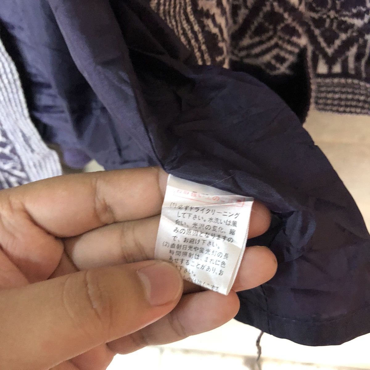 Japanese Brand × Vintage Japan Art Purple Patterned Cardigans #H131 Size US M / EU 48-50 / 2 - 8 Thumbnail
