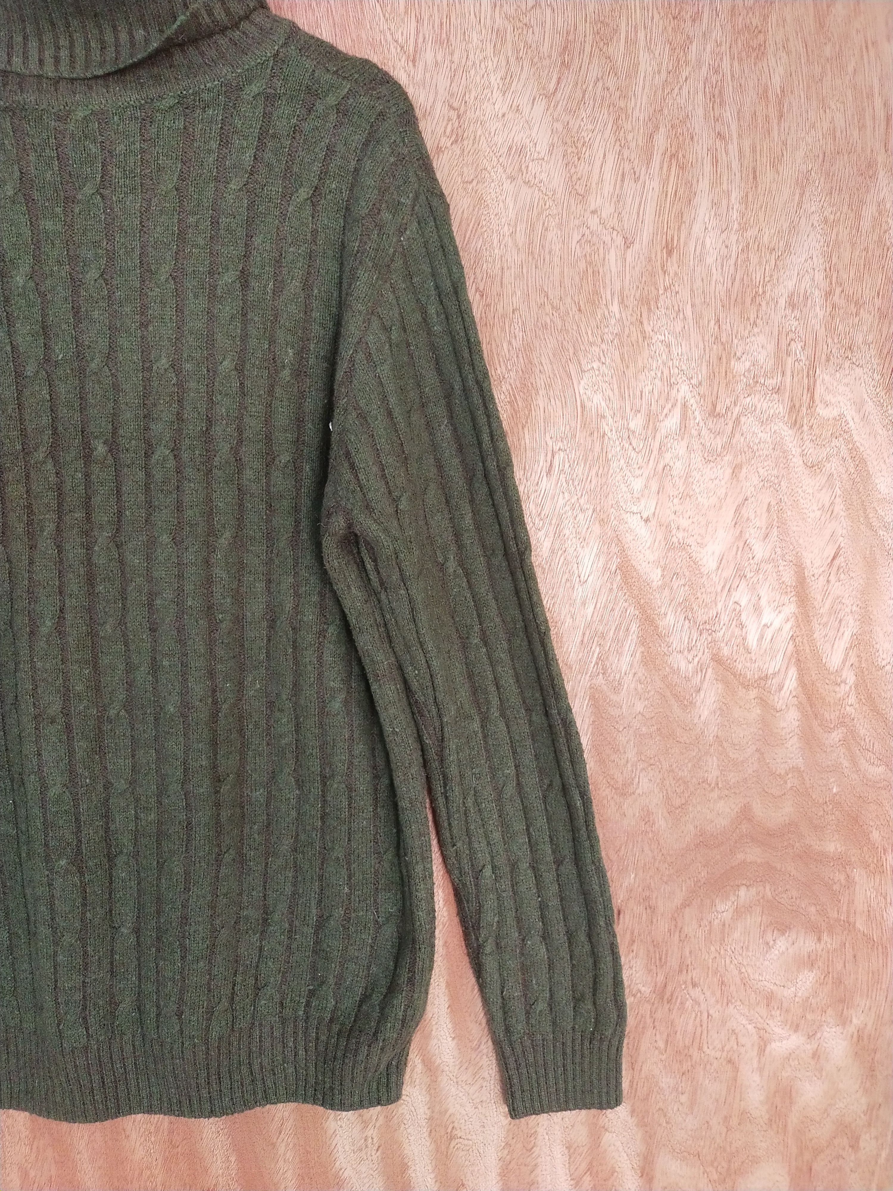 Homespun Knitwear Bull Titan green stripe japan sweatshirt knitwear #H182 Size US M / EU 48-50 / 2 - 11 Thumbnail