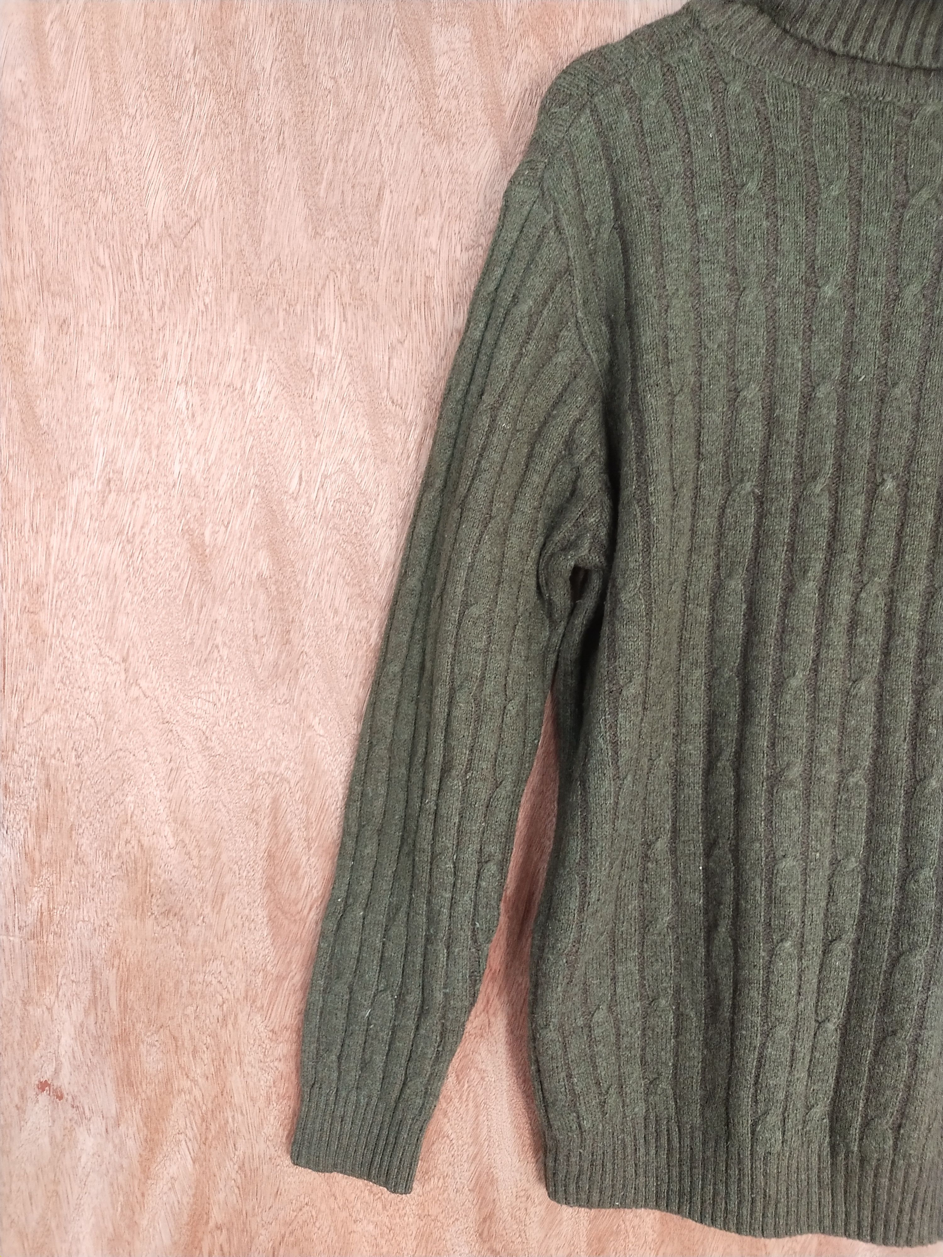 Homespun Knitwear Bull Titan green stripe japan sweatshirt knitwear #H182 Size US M / EU 48-50 / 2 - 10 Thumbnail