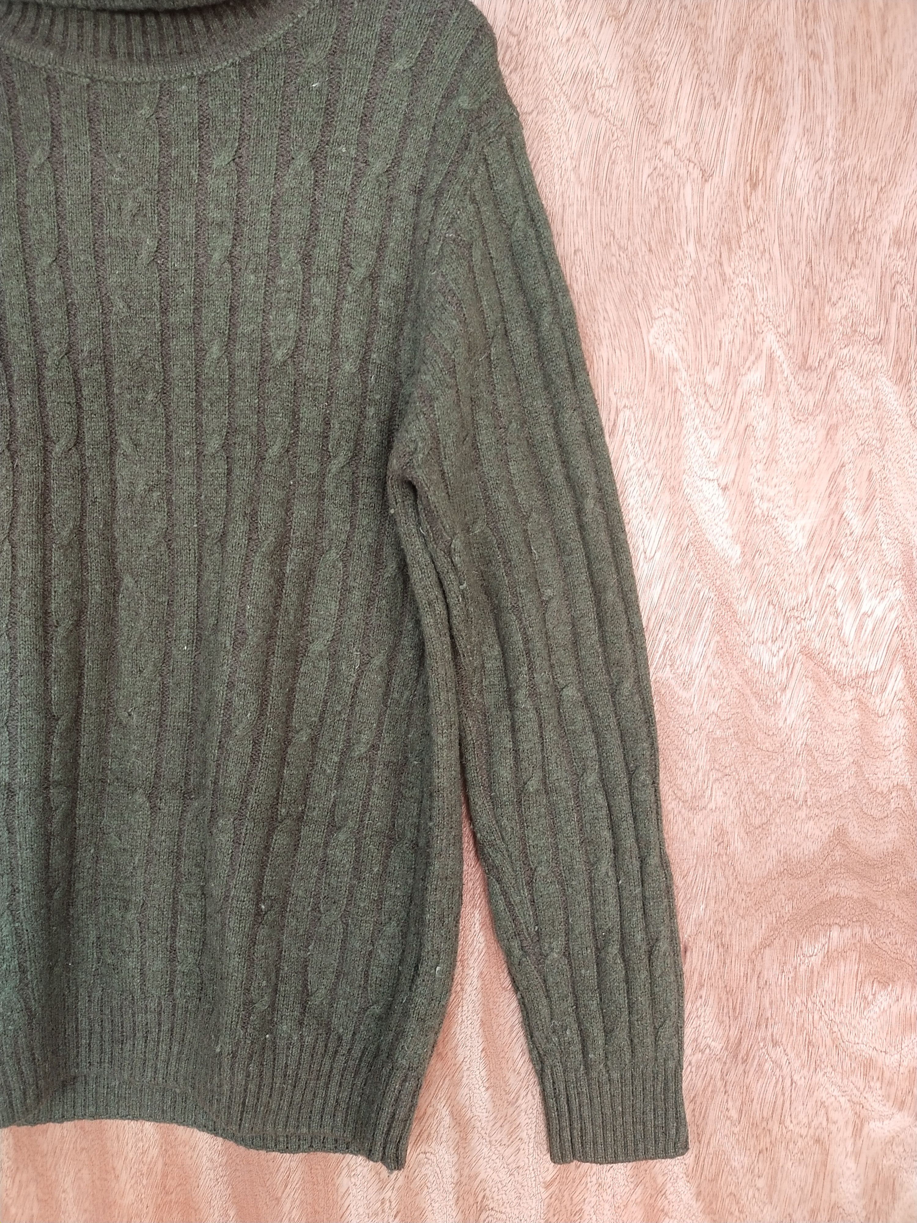 Homespun Knitwear Bull Titan green stripe japan sweatshirt knitwear #H182 Size US M / EU 48-50 / 2 - 4 Thumbnail