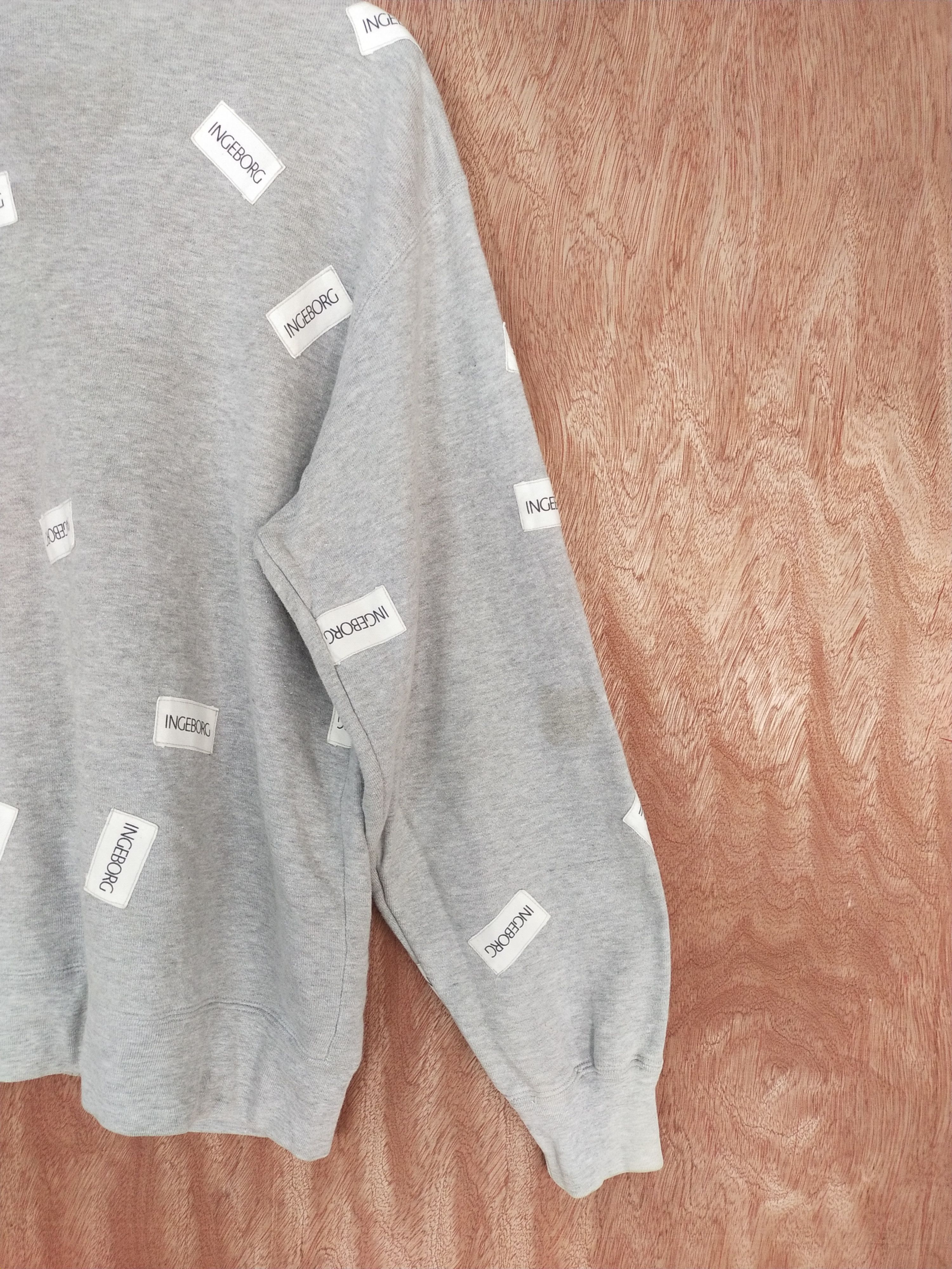 Japanese Brand In Geborg fullprint hoodie gray sweaters #H189 Size US M / EU 48-50 / 2 - 12 Thumbnail