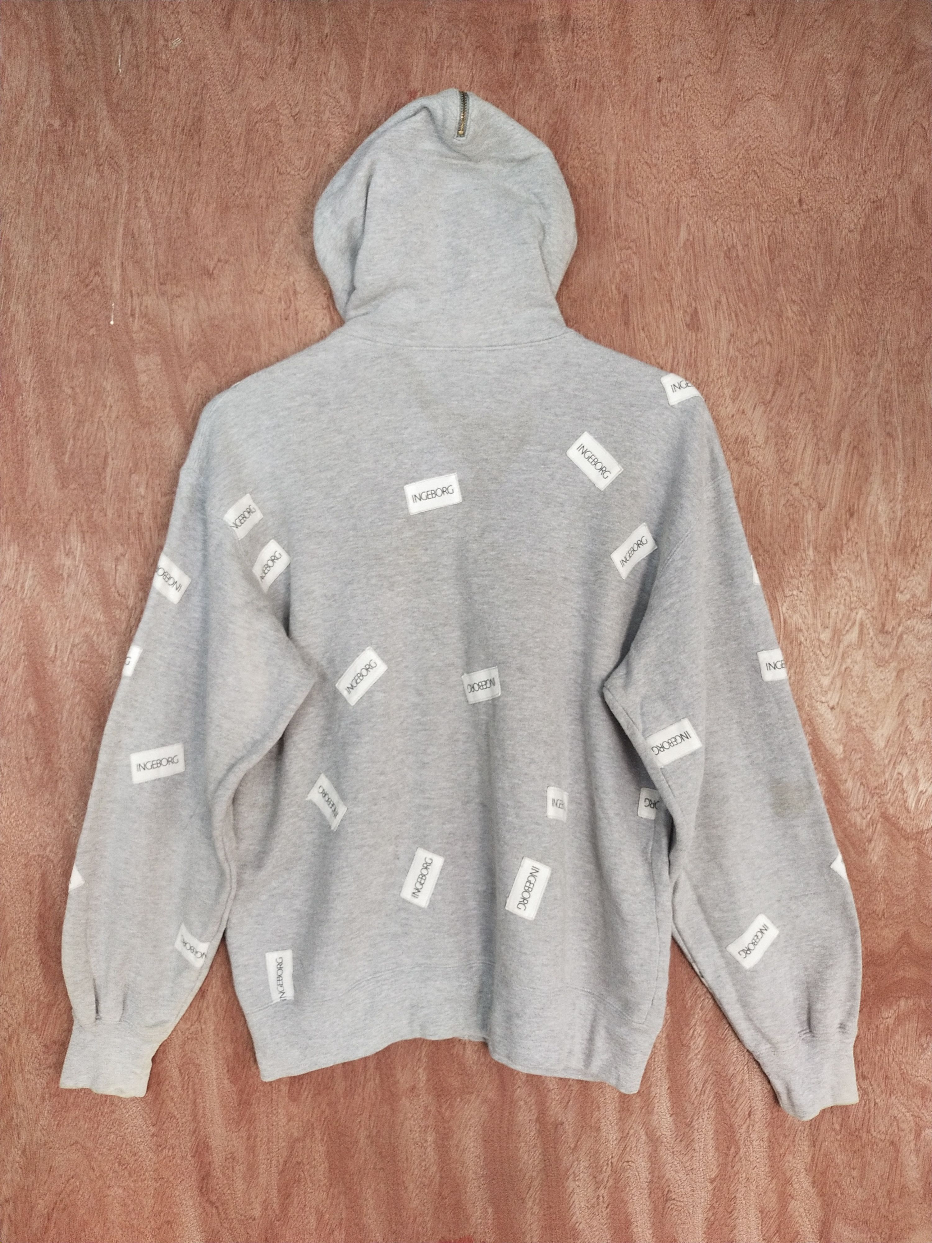 Japanese Brand In Geborg fullprint hoodie gray sweaters #H189 Size US M / EU 48-50 / 2 - 9 Thumbnail