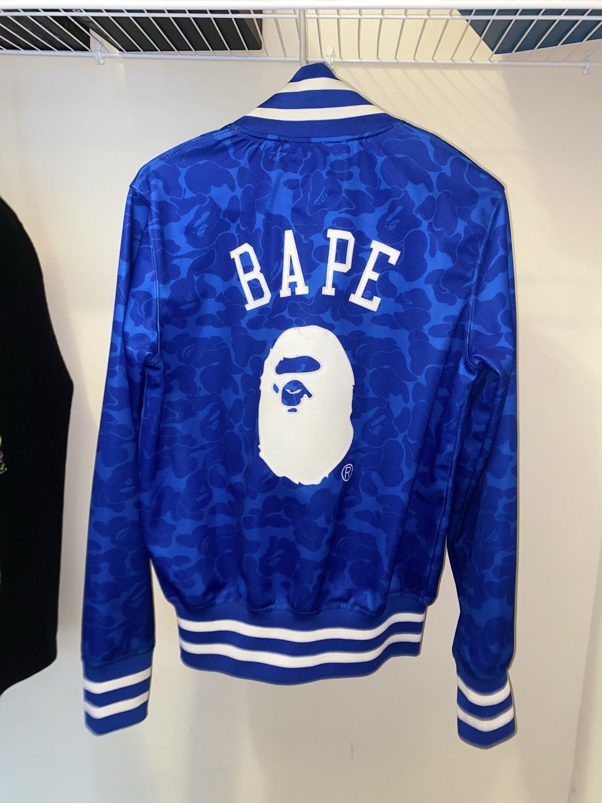 Los Angeles Dodgers Mitchell and Ness BAPE Zip Up Jacket on sale