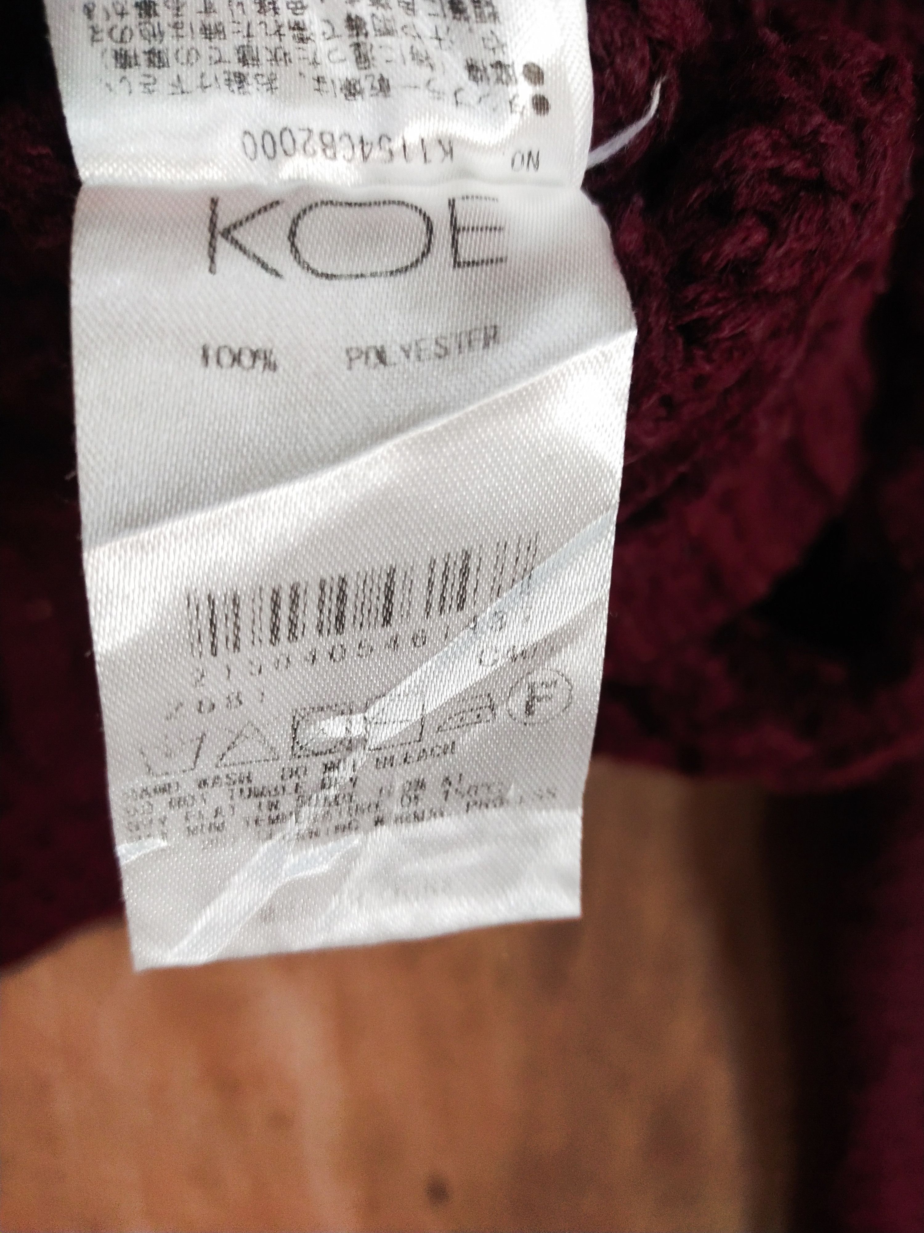 Vintage Koe maroon japan cable knitwear #S069 Size US S / EU 44-46 / 1 - 6 Thumbnail
