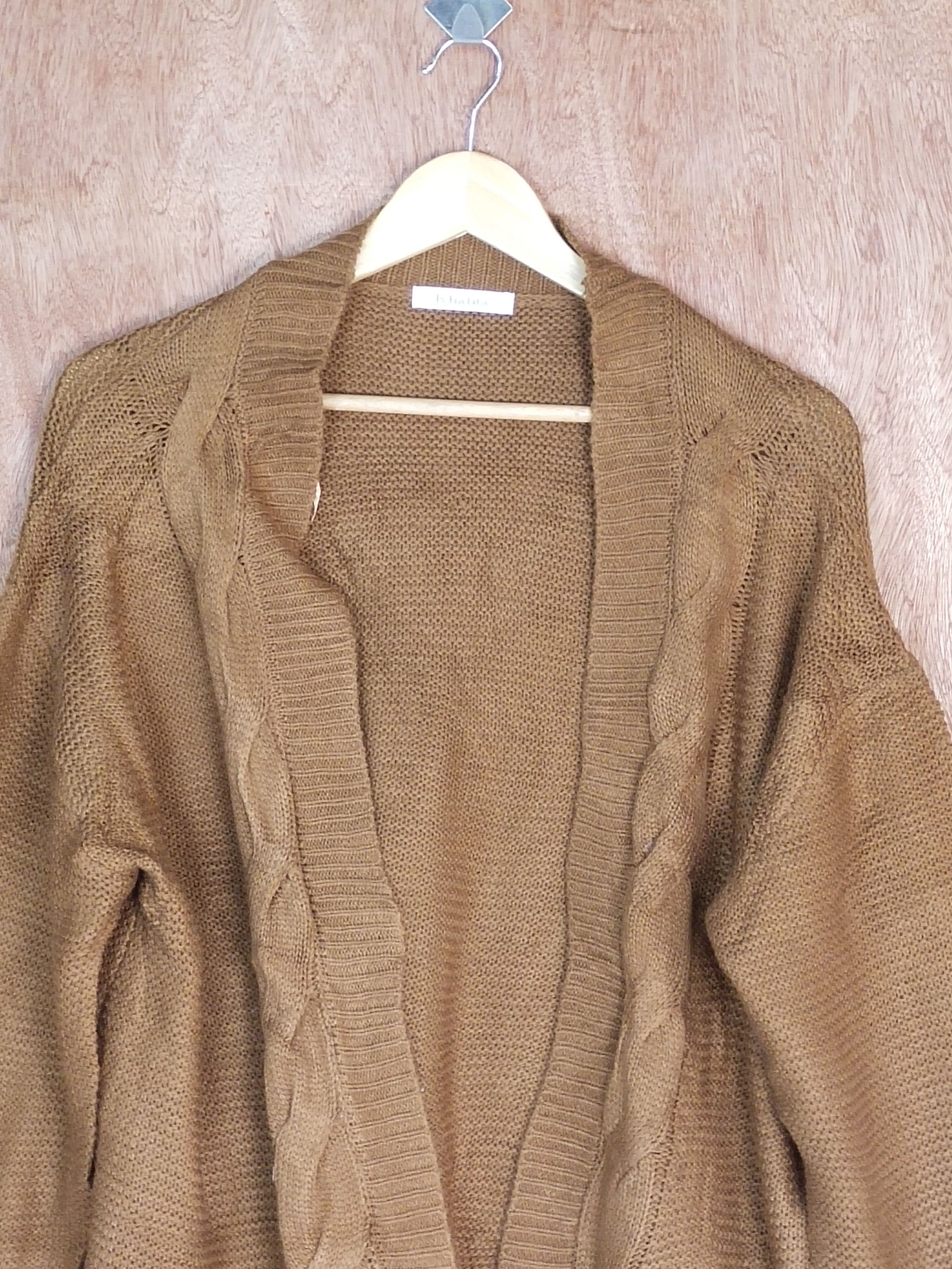 Aran Isles Knitwear Khalita brown aran isle knitwear japan cardigan #H190 Size US M / EU 48-50 / 2 - 2 Thumbnail
