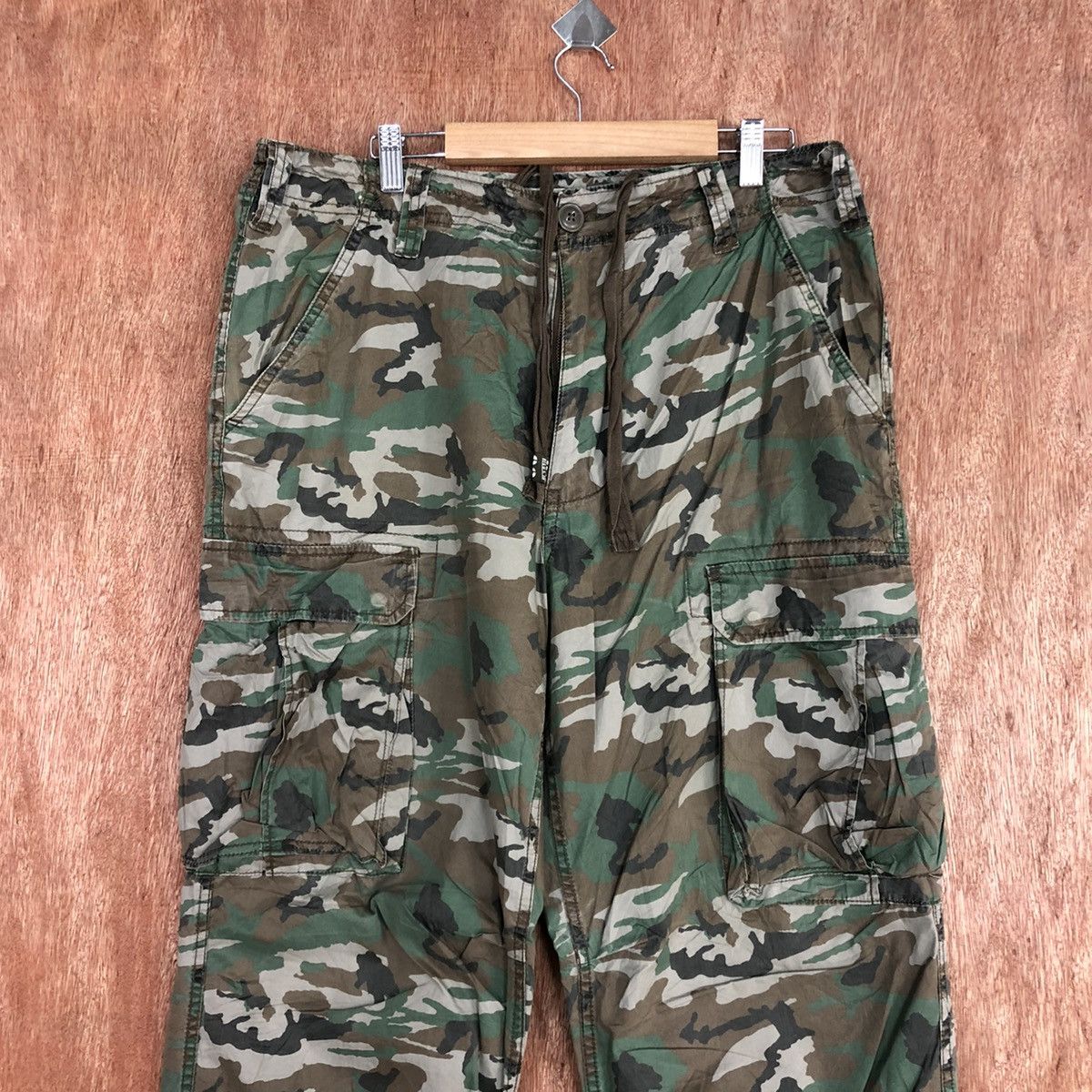 Japanese Brand Real Crush Clothes Camo multipocket Cargo Pants #H123 Size US 32 / EU 48 - 2 Thumbnail