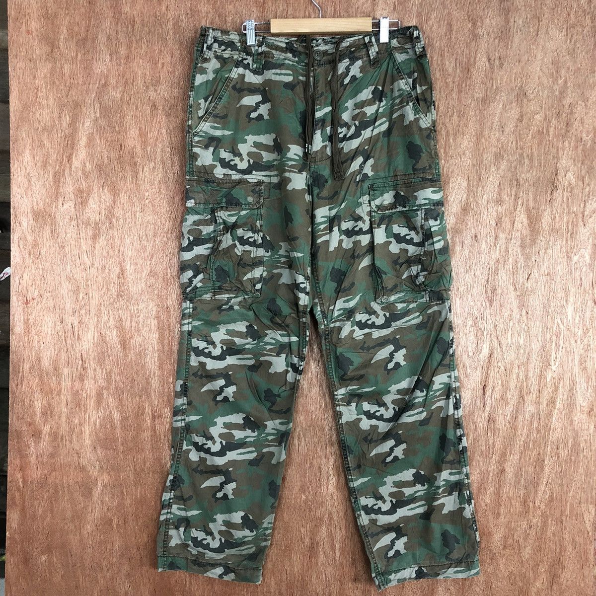 Japanese Brand Real Crush Clothes Camo multipocket Cargo Pants #H123 Size US 32 / EU 48 - 1 Thumbnail