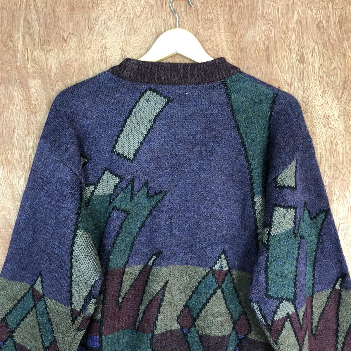 Homespun Knitwear ALpaca Art japan Purple sweatshirt Knitwear #H0102 Size US M / EU 48-50 / 2 - 12 Thumbnail