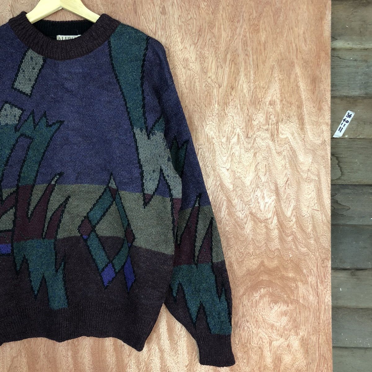 Homespun Knitwear ALpaca Art japan Purple sweatshirt Knitwear #H0102 Size US M / EU 48-50 / 2 - 5 Thumbnail