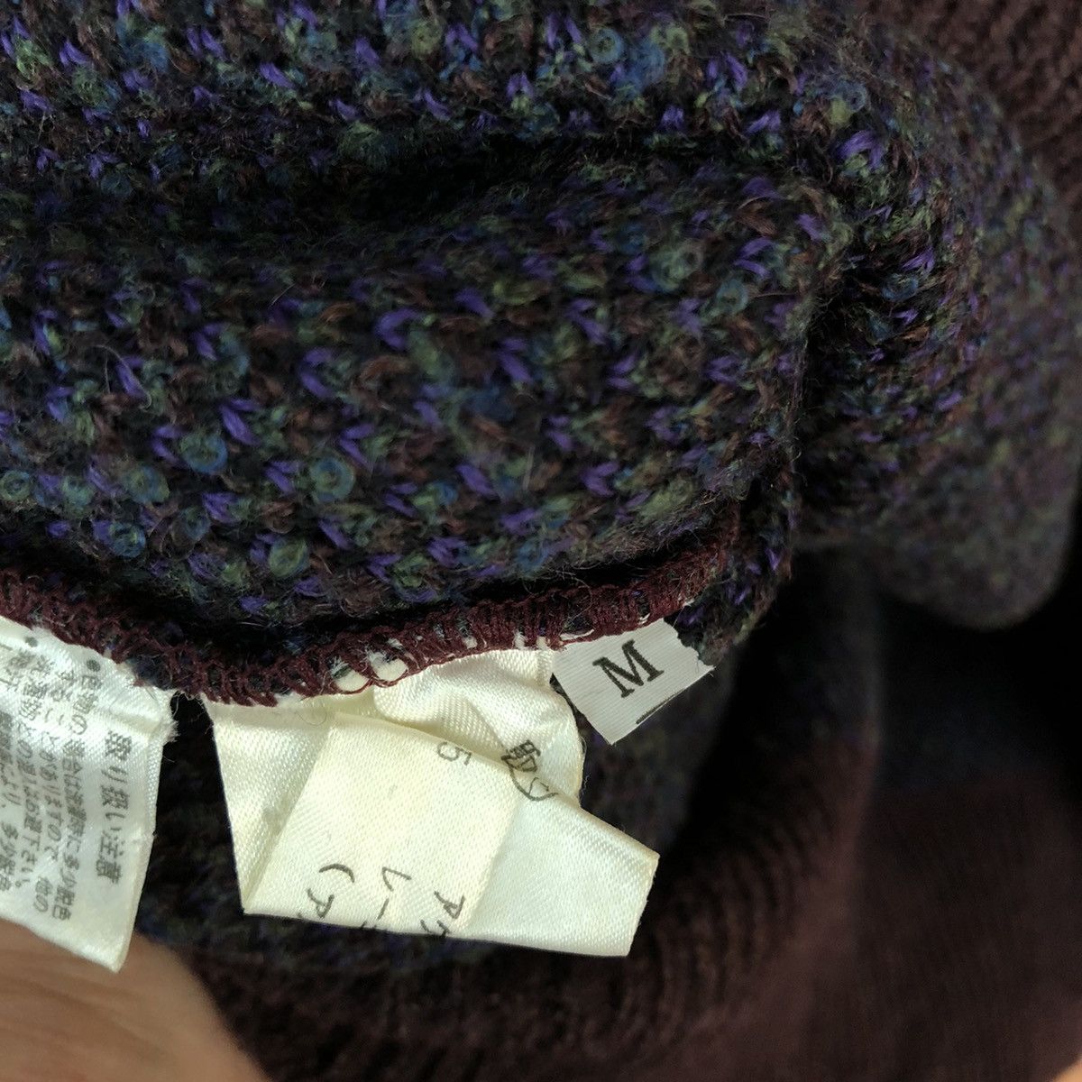 Homespun Knitwear ALpaca Art japan Purple sweatshirt Knitwear #H0102 Size US M / EU 48-50 / 2 - 14 Thumbnail