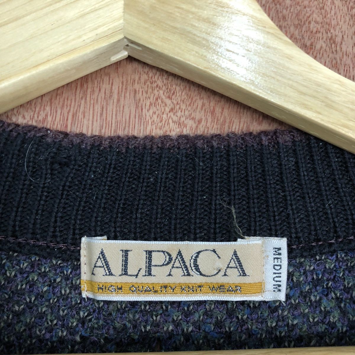 Homespun Knitwear ALpaca Art japan Purple sweatshirt Knitwear #H0102 Size US M / EU 48-50 / 2 - 10 Thumbnail