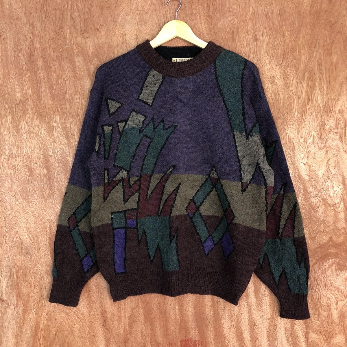 Homespun Knitwear ALpaca Art japan Purple sweatshirt Knitwear #H0102 Size US M / EU 48-50 / 2 - 1 Thumbnail