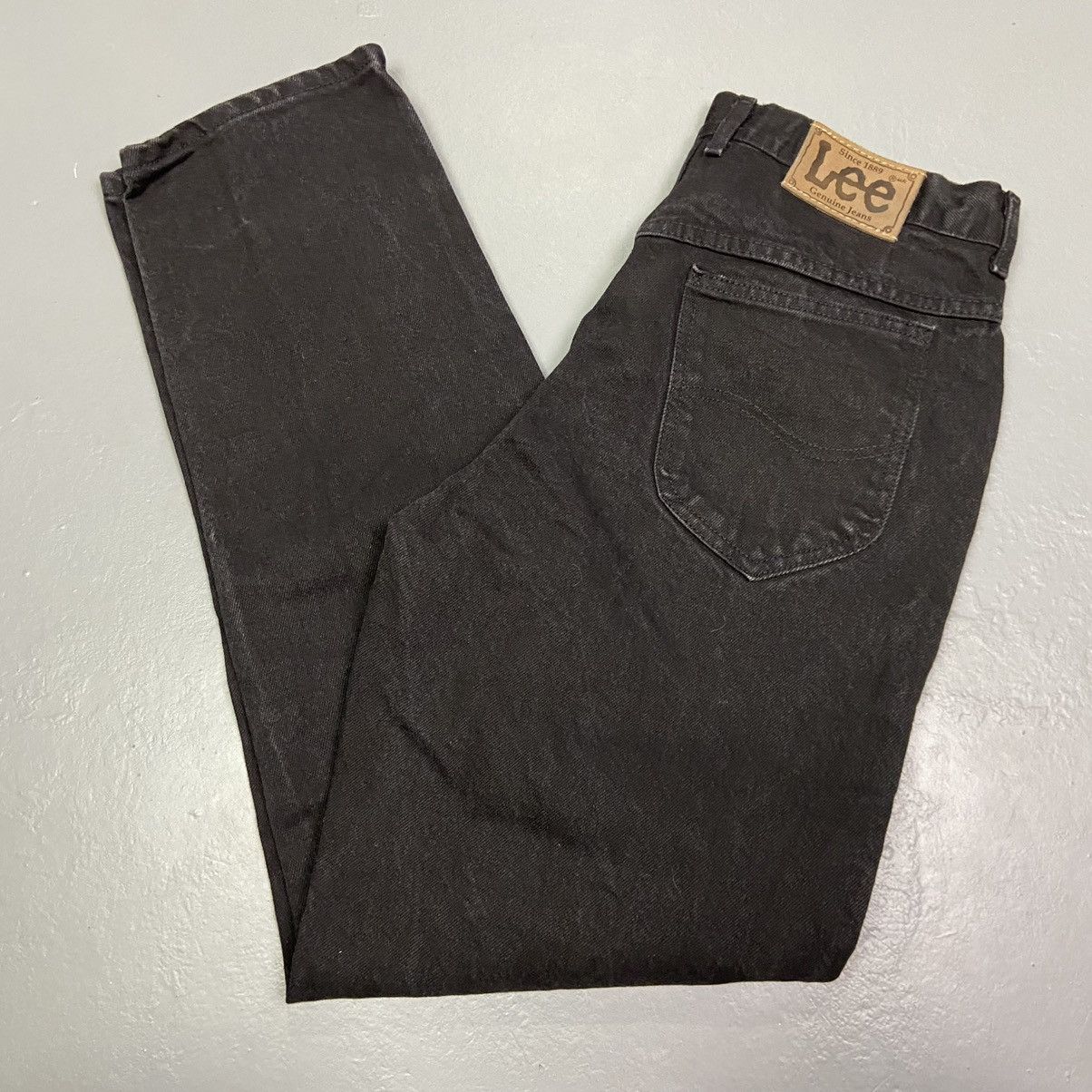 Lee Vintage 90s Black Lee Straight Leg Jeans Size US 31 - 1 Thumbnail