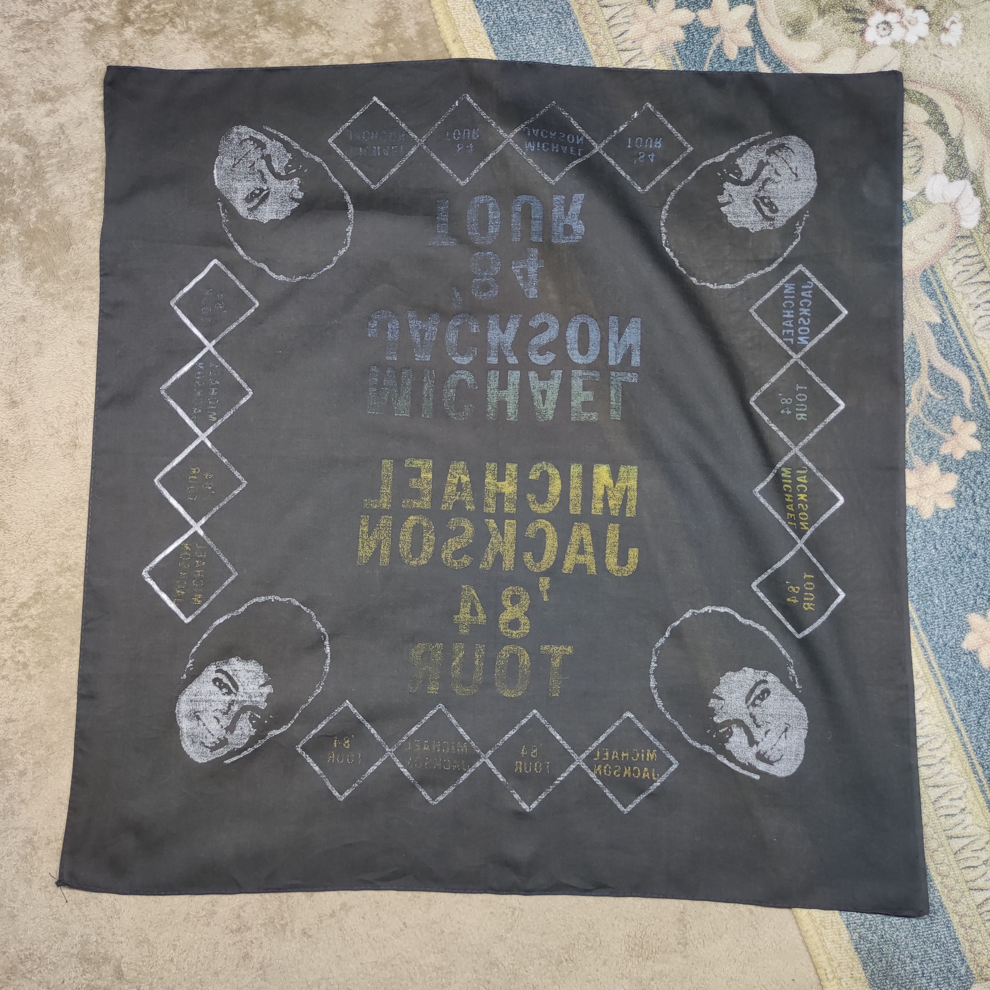 Band Tees Hot item🔥Vintage Michael Jackson tour 84' bandana Size ONE SIZE - 5 Thumbnail