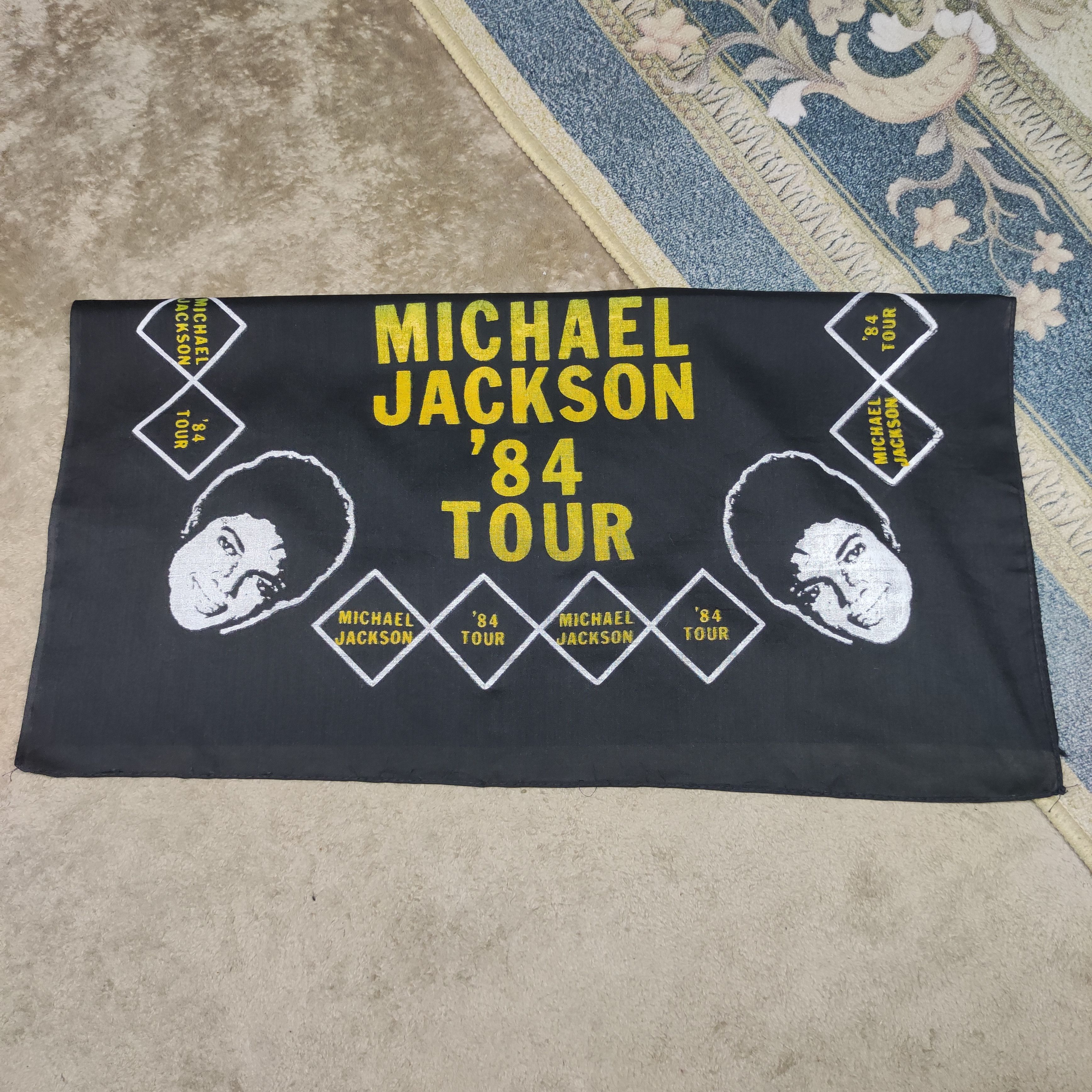 Band Tees Hot item🔥Vintage Michael Jackson tour 84' bandana Size ONE SIZE - 7 Thumbnail