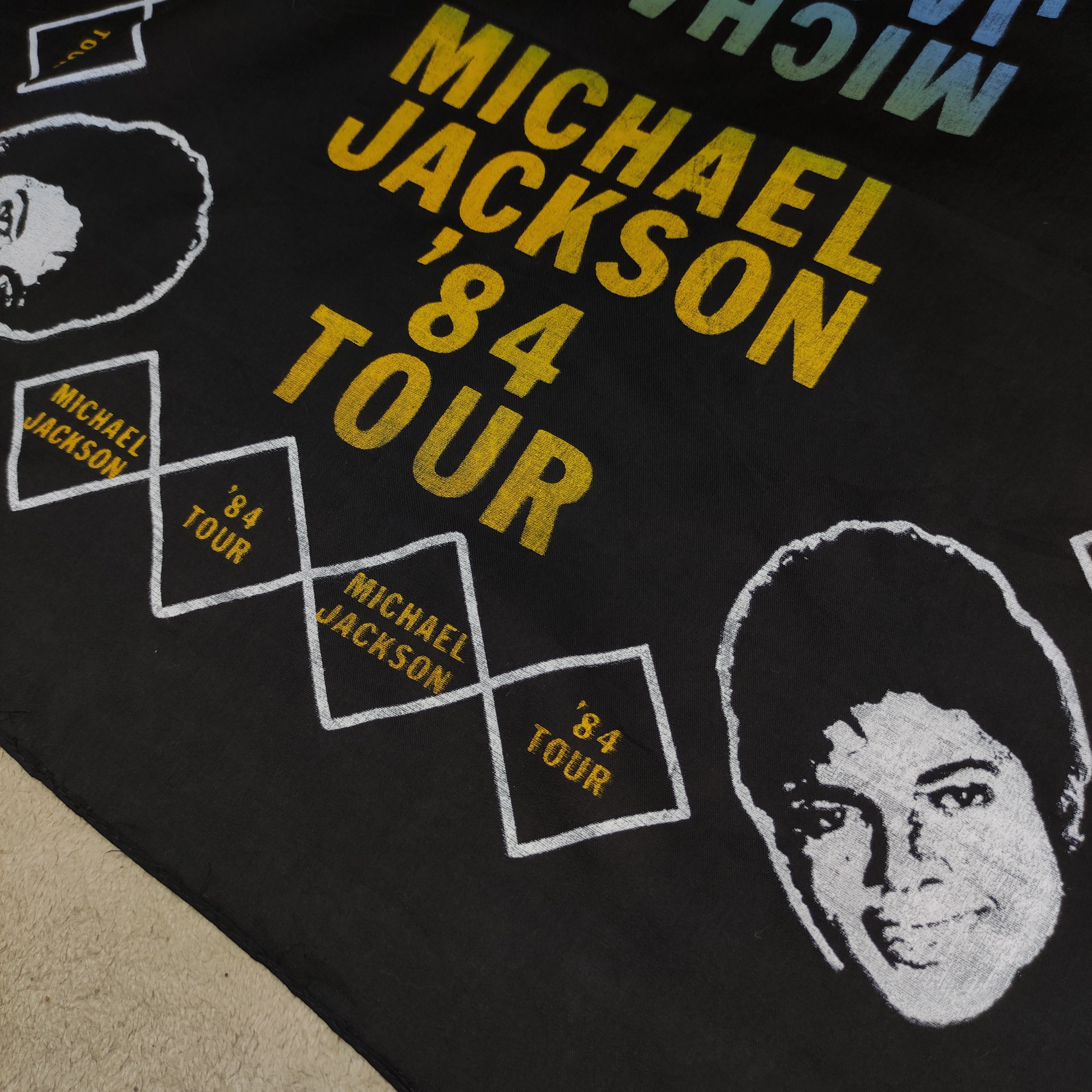 Band Tees Hot item🔥Vintage Michael Jackson tour 84' bandana Size ONE SIZE - 4 Thumbnail
