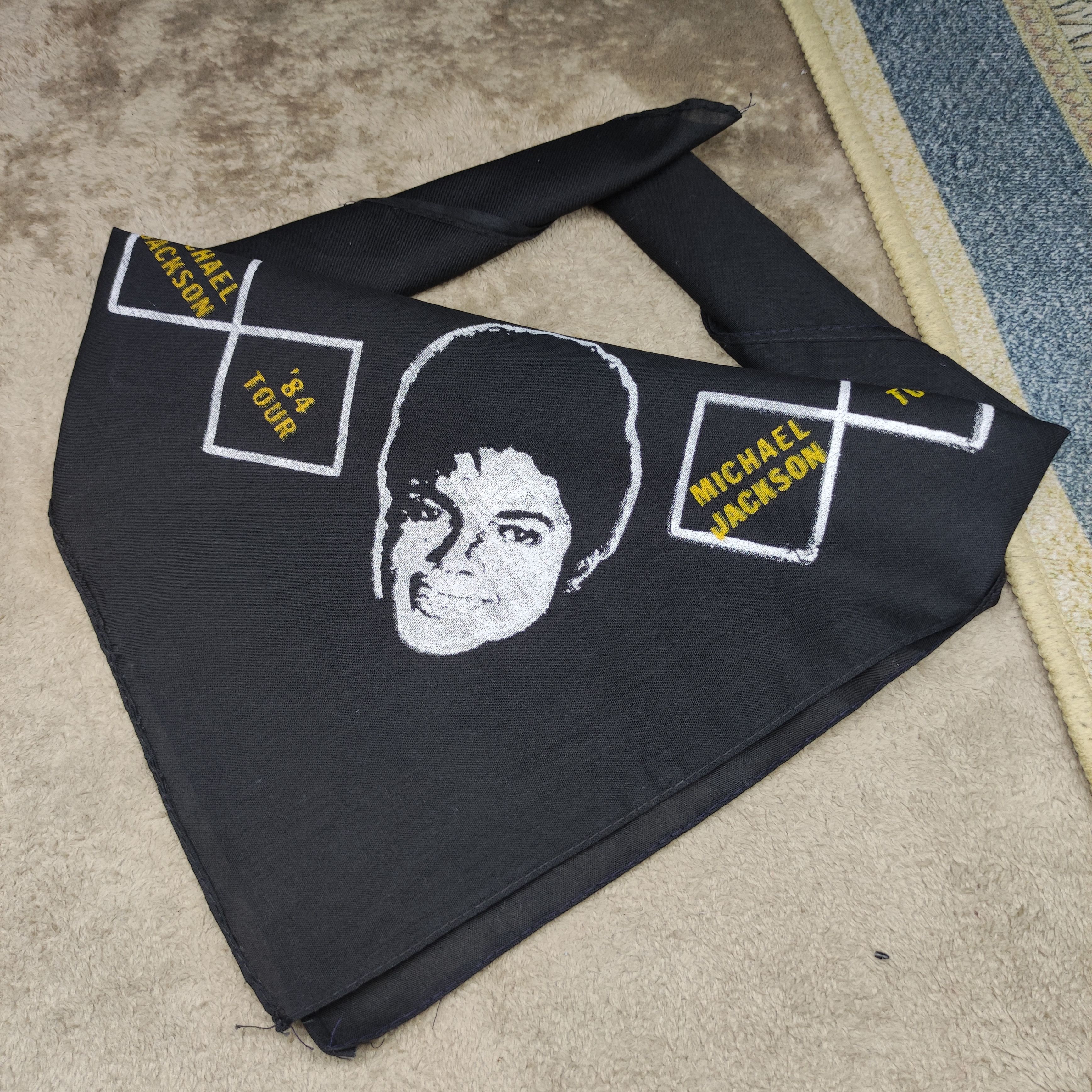 Band Tees Hot item🔥Vintage Michael Jackson tour 84' bandana Size ONE SIZE - 2 Thumbnail