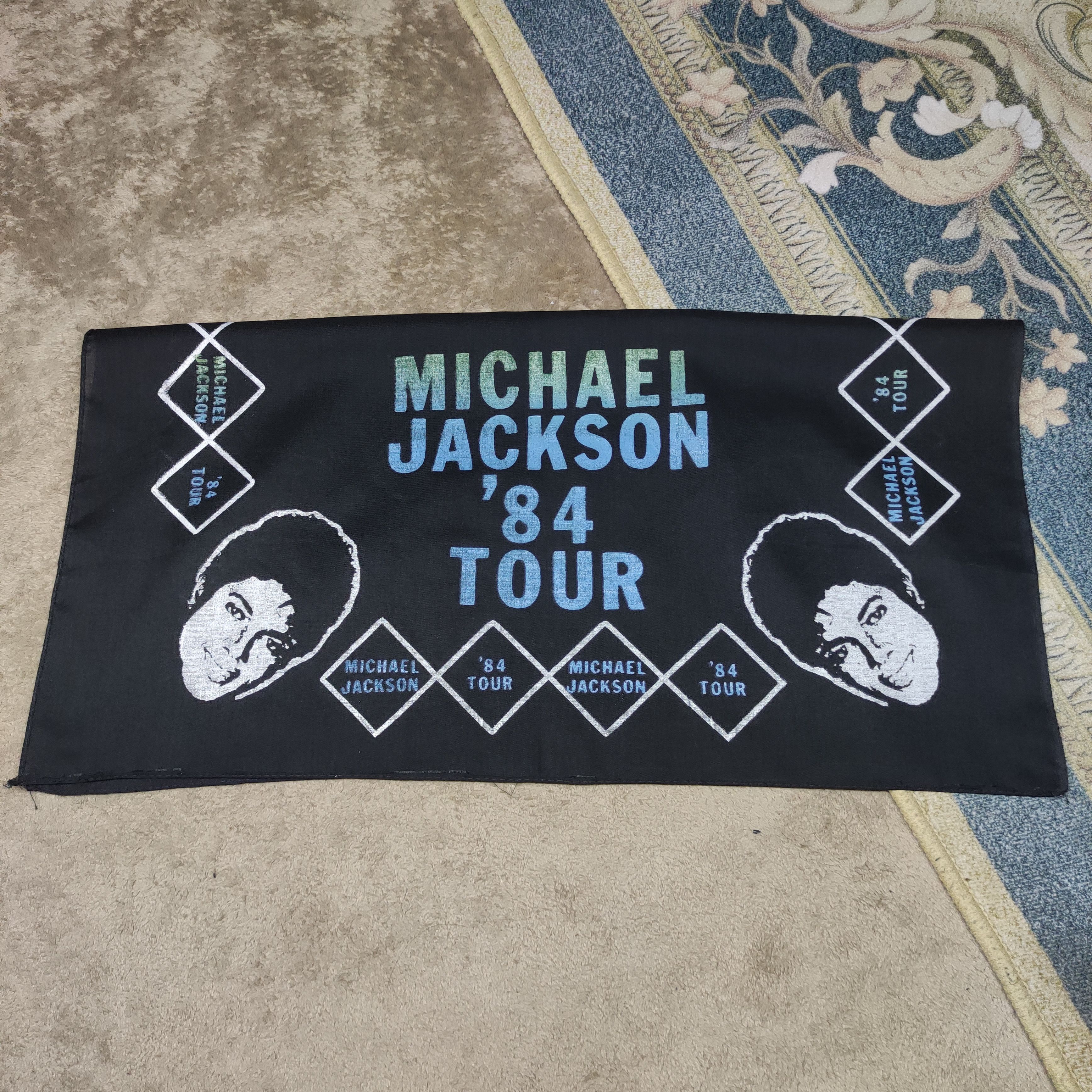 Band Tees Hot item🔥Vintage Michael Jackson tour 84' bandana Size ONE SIZE - 6 Thumbnail