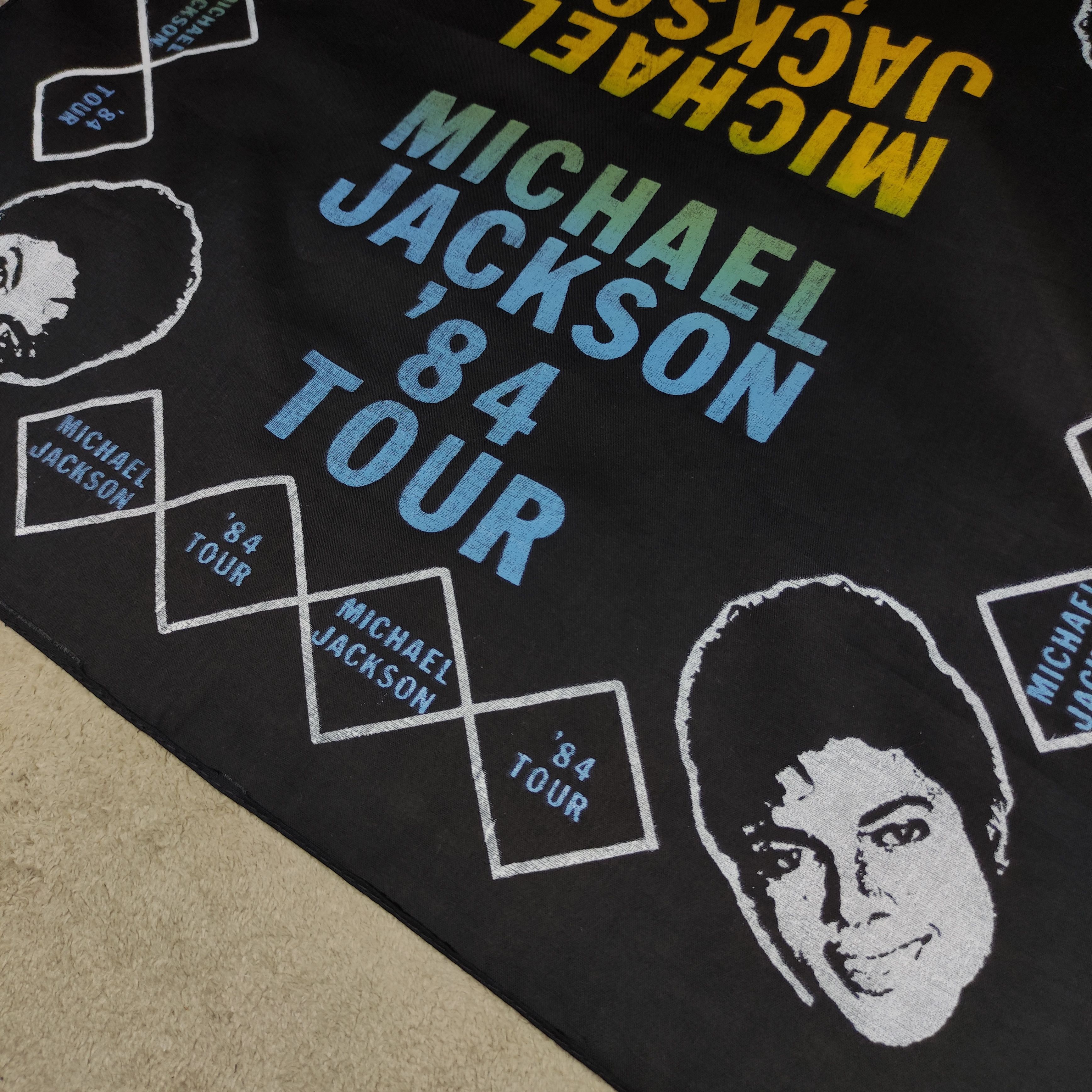 Band Tees Hot item🔥Vintage Michael Jackson tour 84' bandana Size ONE SIZE - 3 Thumbnail