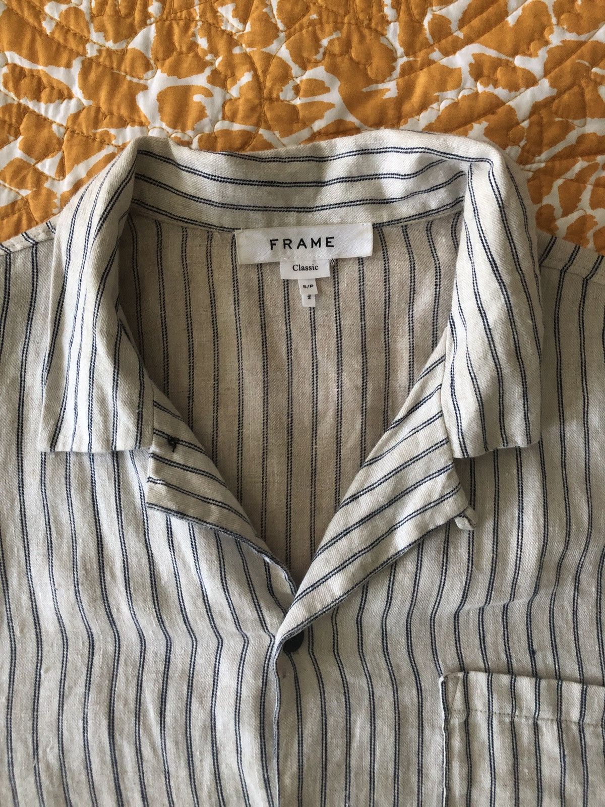 Frame Frame Short-Sleeve Camp-Collar Shirt Small 100% linen Size US S / EU 44-46 / 1 - 2 Thumbnail