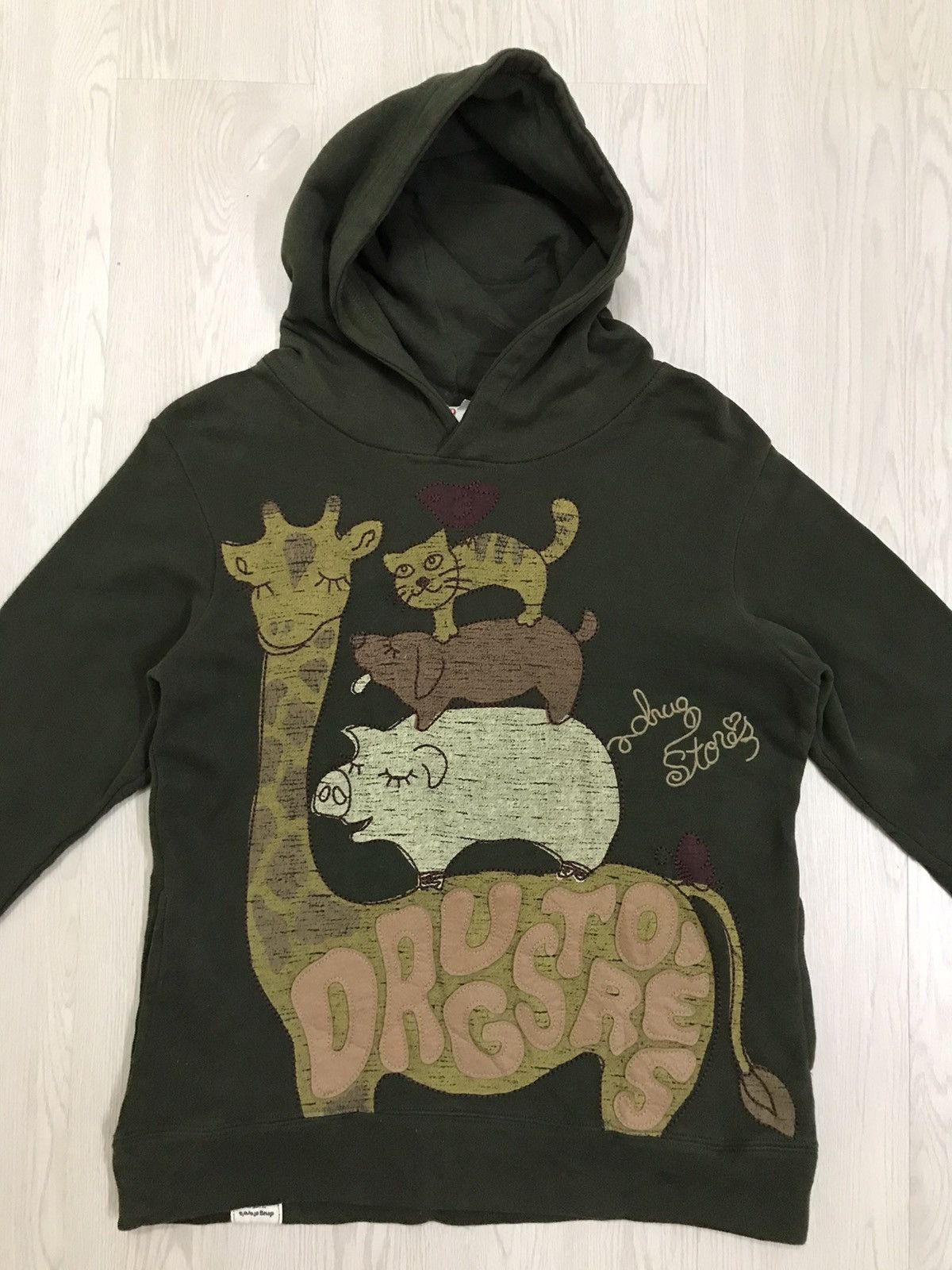 If Six Was Nine × Japanese Brand Drug Store Japan Hoodie Embroidery Spell Out Size US M / EU 48-50 / 2 - 3 Thumbnail