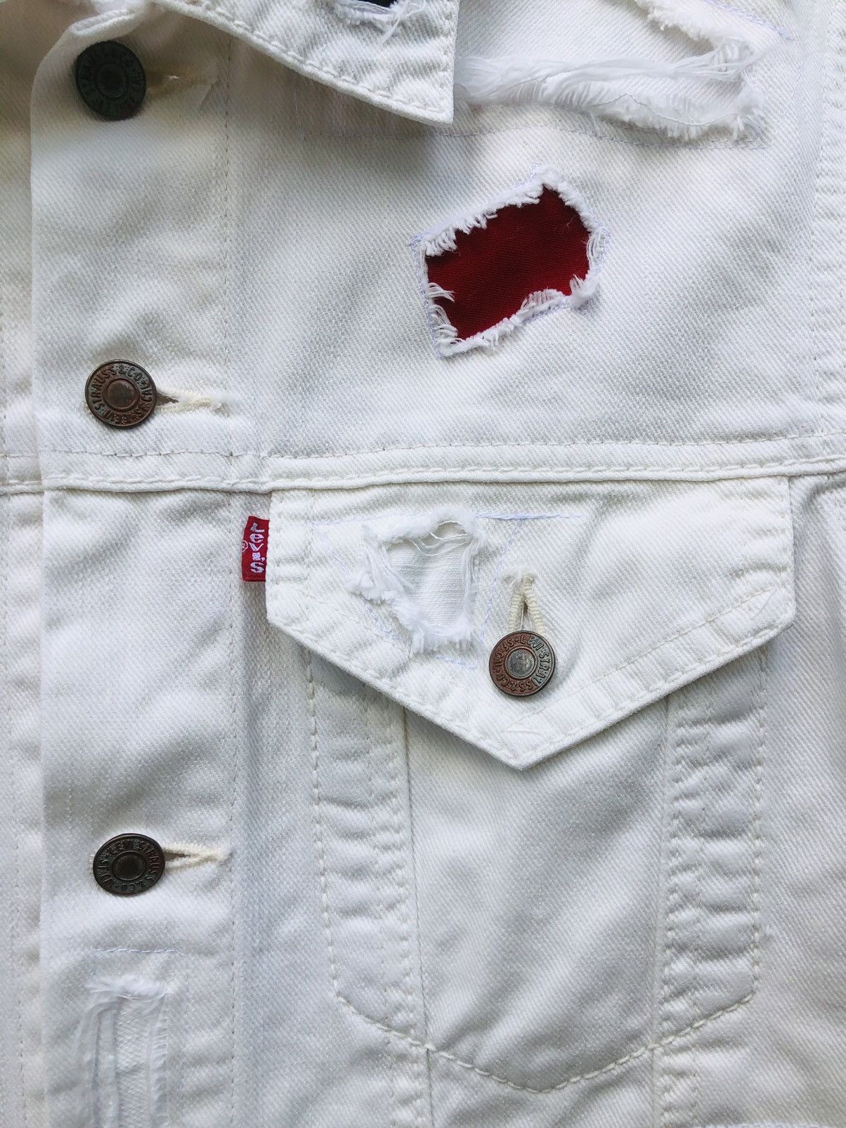 Satoshi Nakamoto 🔥RARE🔥 Y’s SATOSHI TANAKA x LEVI’S DISTRESSED Yohji Designer Size US M / EU 48-50 / 2 - 11 Thumbnail