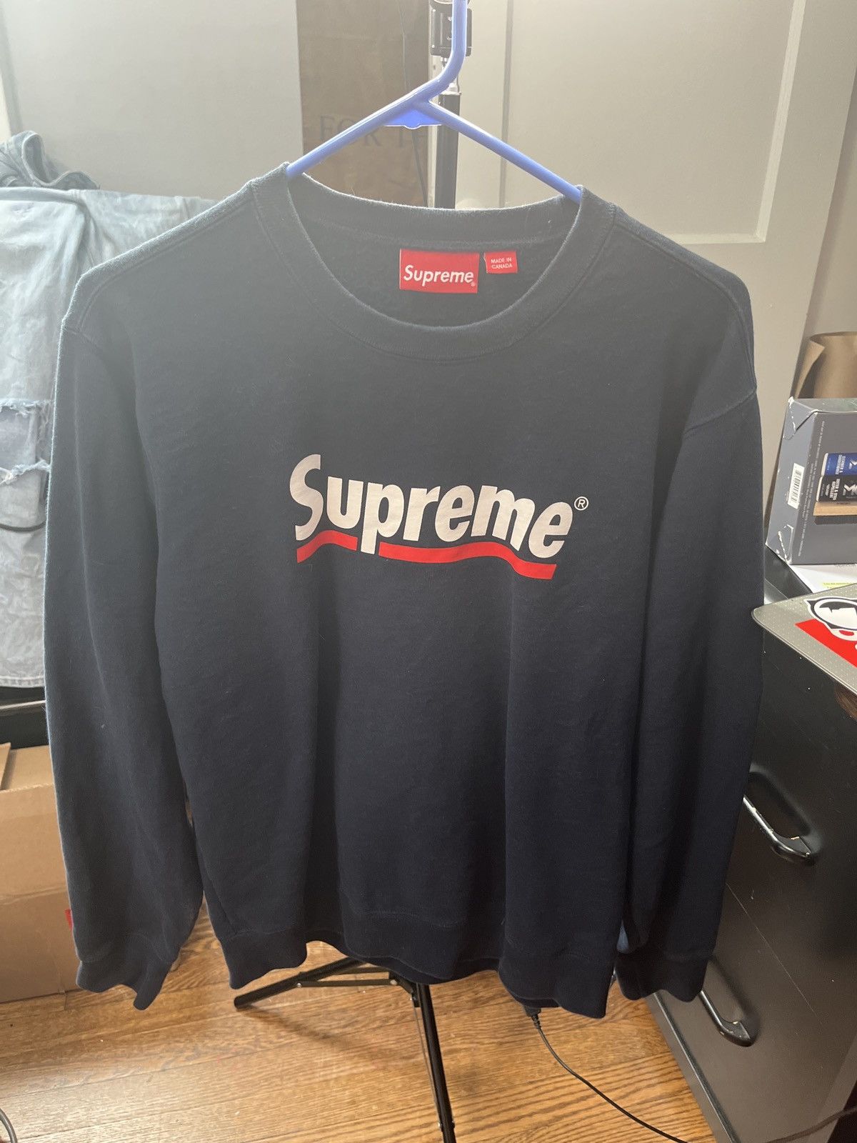 Supreme Underline Crewneck | Grailed