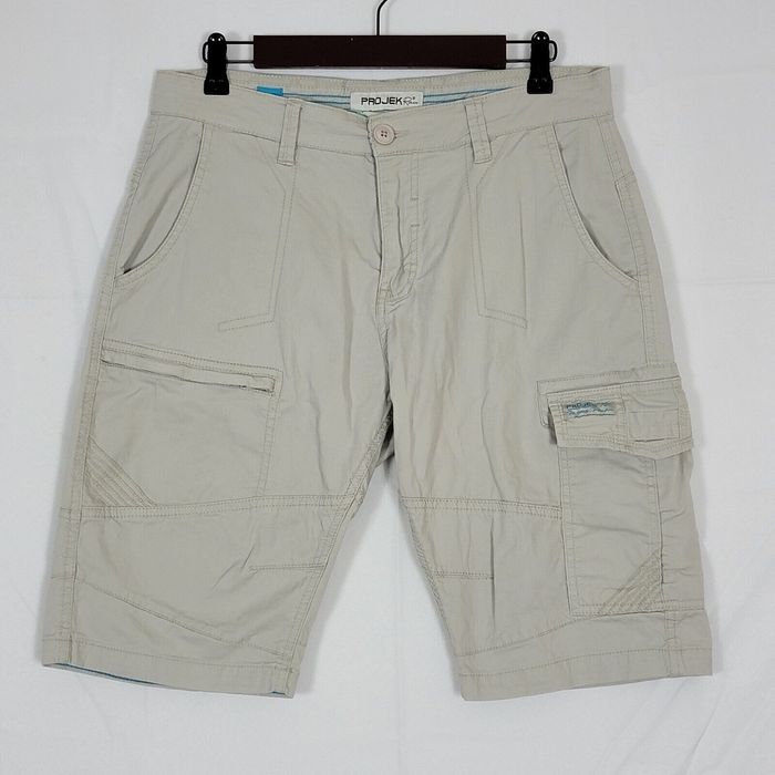 Other Projek Raw Cargo Shorts Flat Front Khaki Tan | Grailed