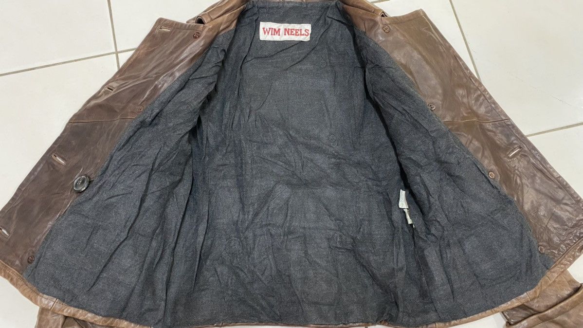 Vintage × Wim Neels Vintage Wim neels Leather Jacket Size US S / EU 44-46 / 1 - 7 Thumbnail