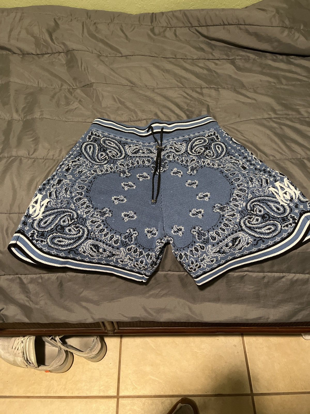 Amiri Amiri bandana crochet basketball shorts | Grailed