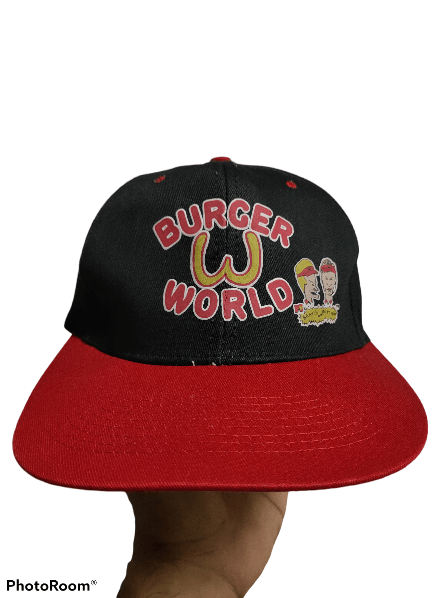 Vintage Cap Beavis and Butt-Head x Burger World Design x Very rare Size ONE SIZE - 1 Thumbnail