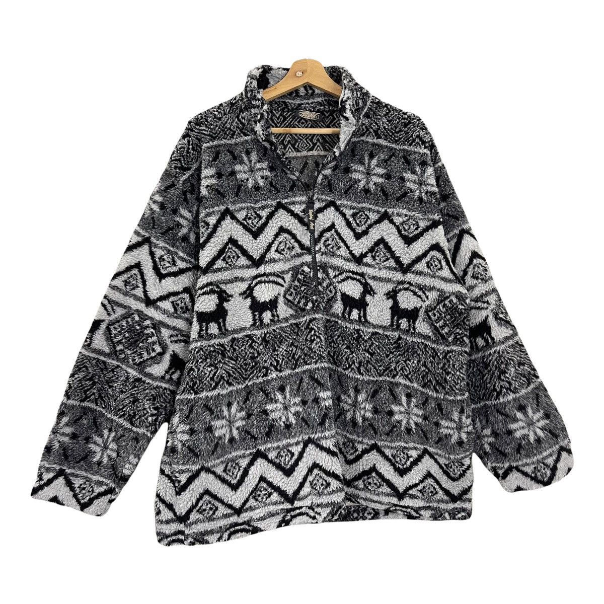 Aran Isles Knitwear Vintage 90’s Bayleaf Arch Halfzip Fleece Size L Size US L / EU 52-54 / 3 - 2 Thumbnail