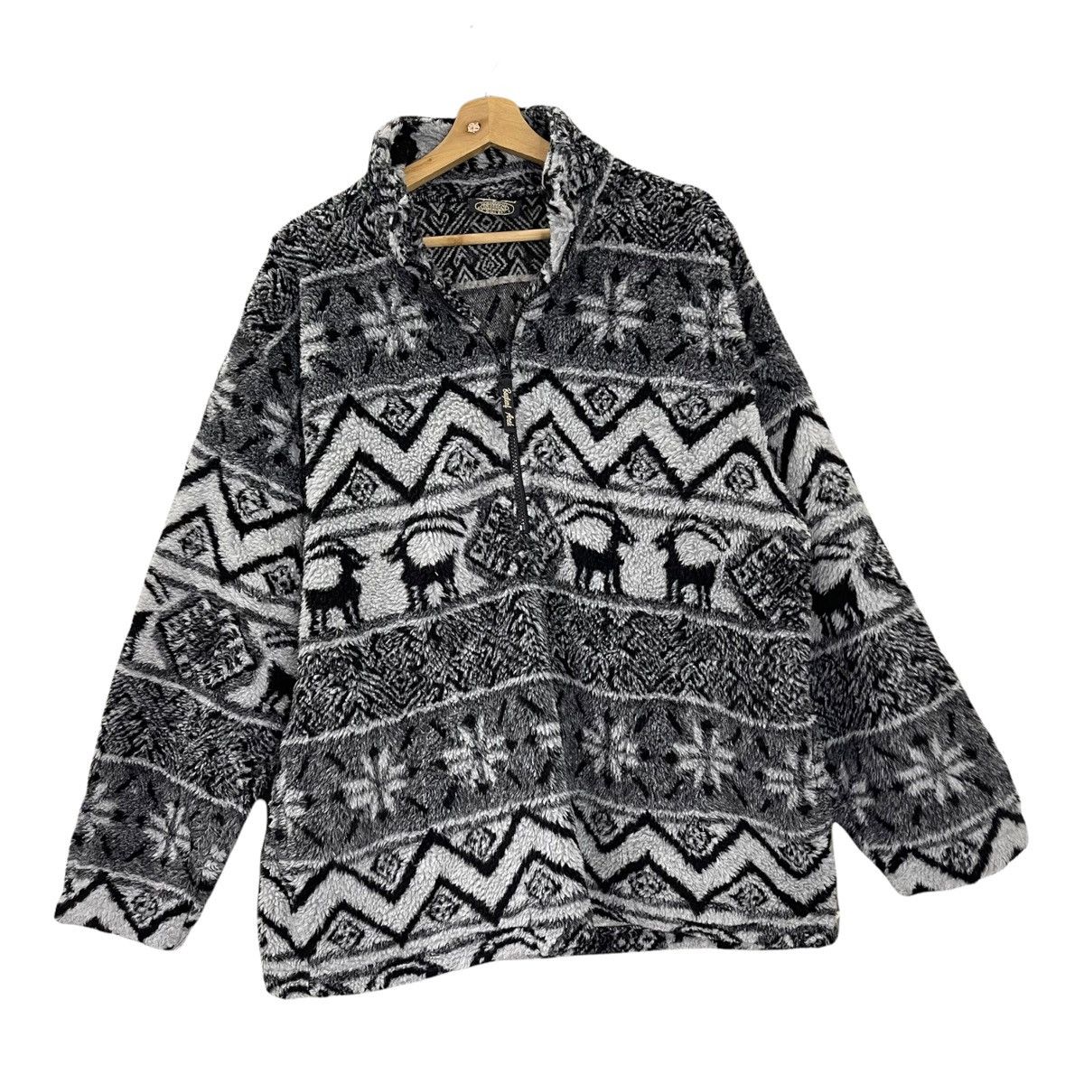 Aran Isles Knitwear Vintage 90’s Bayleaf Arch Halfzip Fleece Size L Size US L / EU 52-54 / 3 - 4 Thumbnail