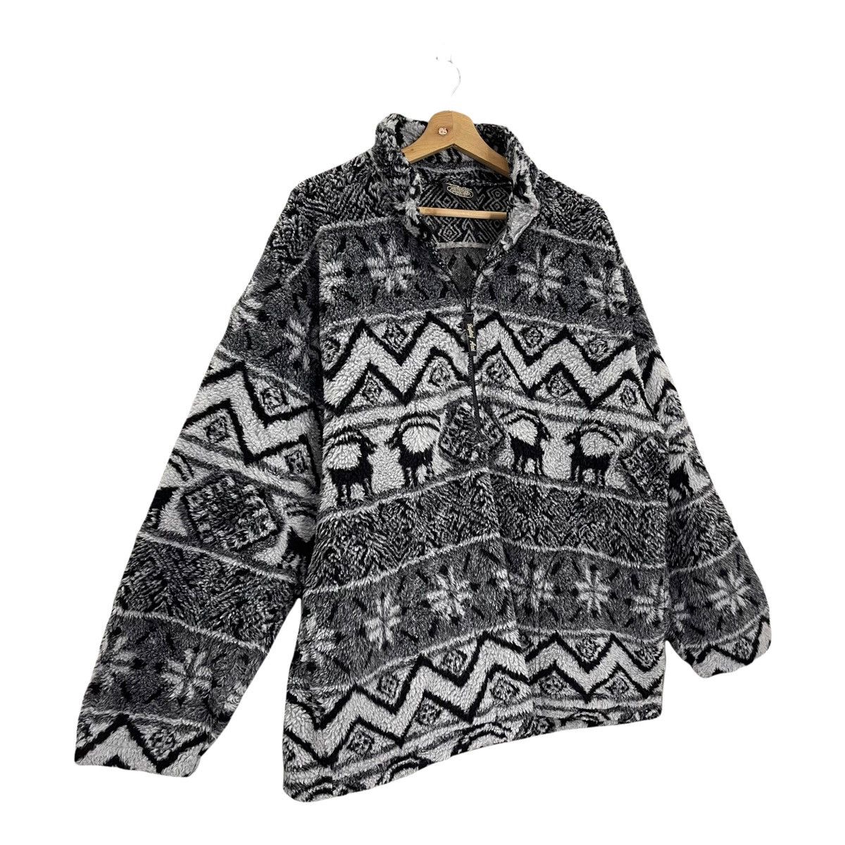 Aran Isles Knitwear Vintage 90’s Bayleaf Arch Halfzip Fleece Size L Size US L / EU 52-54 / 3 - 3 Thumbnail