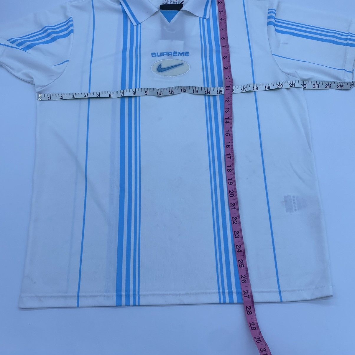 Supreme Nike Jewel Stripe Soccer Jersey Grailed