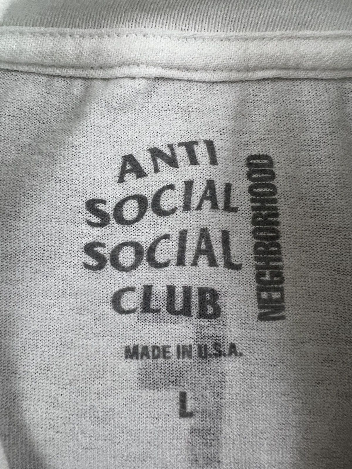Anti Social Social Club × Neighborhood Anti Social Social Club x Neighborhood Filth Furry Tee White Size US L / EU 52-54 / 3 - 3 Thumbnail