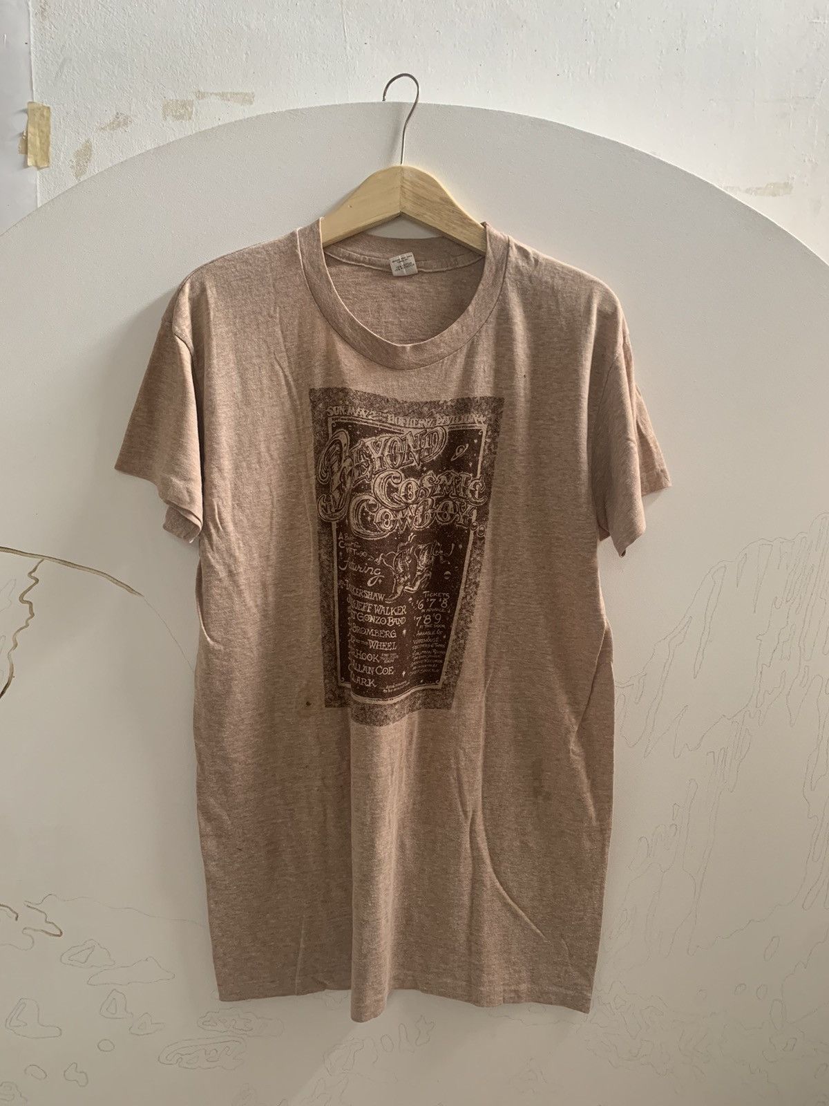 Band Tees Vintage 1976 beyond cosmic cowboy kpft 90fm Size US L / EU 52-54 / 3 - 1 Thumbnail